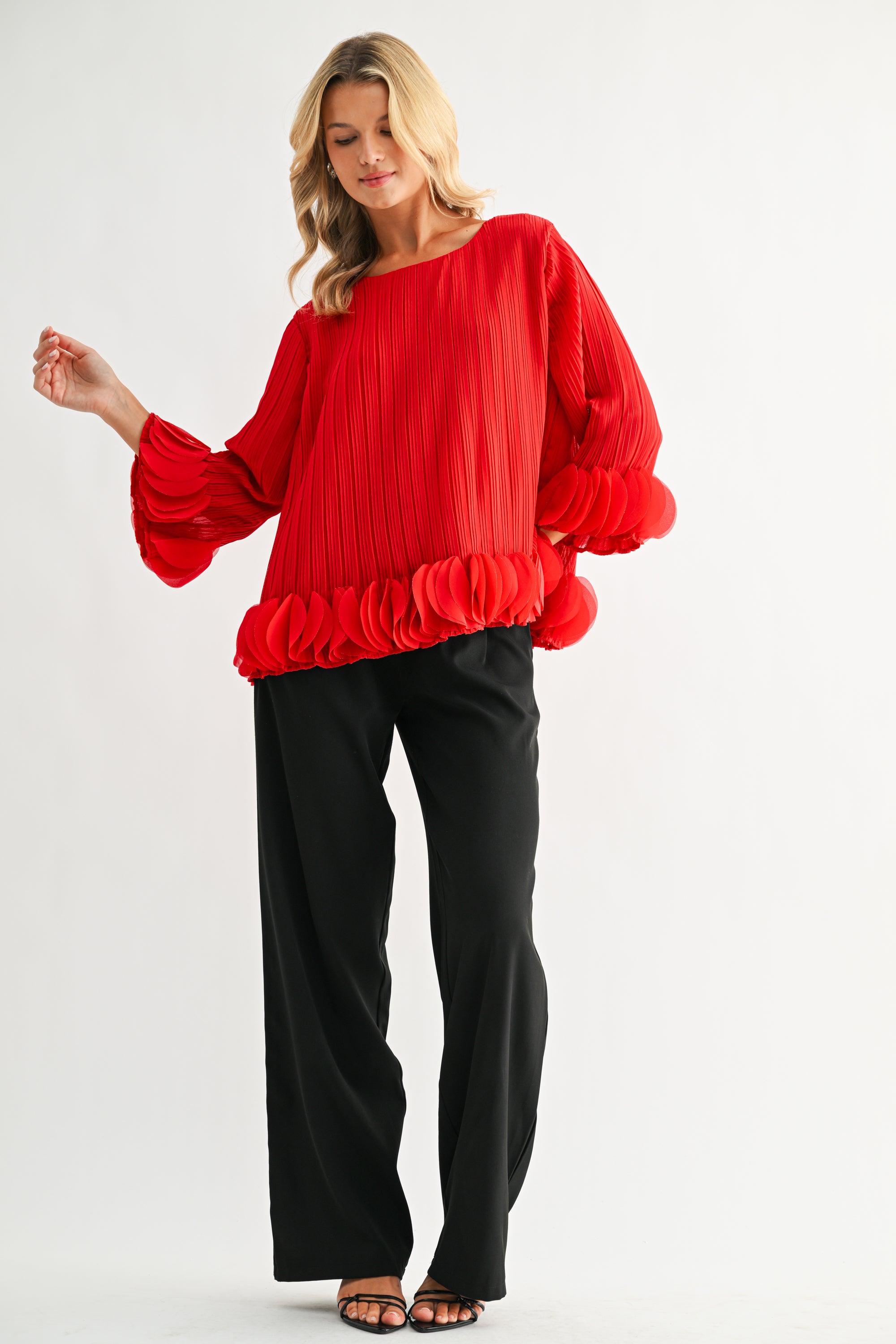 The Joanna Pleated Top
