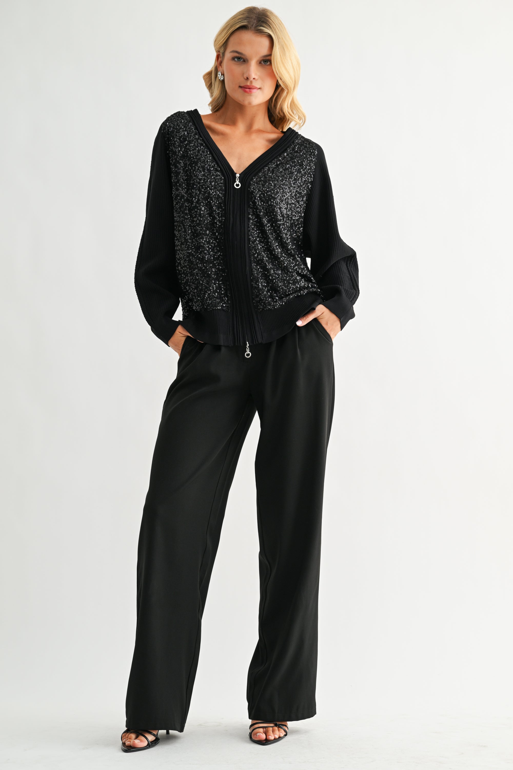 Justine Knitted Cardigan with Sequin