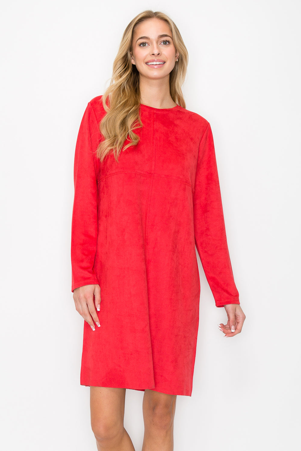 Aurora Suede Round Neck with NO Pockets