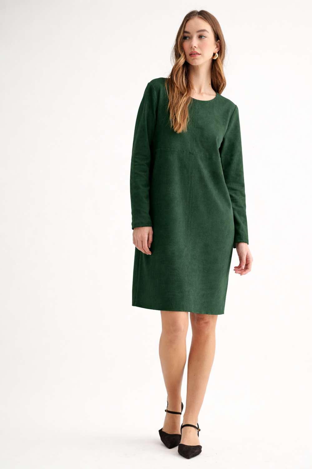 Aurora Suede Round Neck with NO Pockets