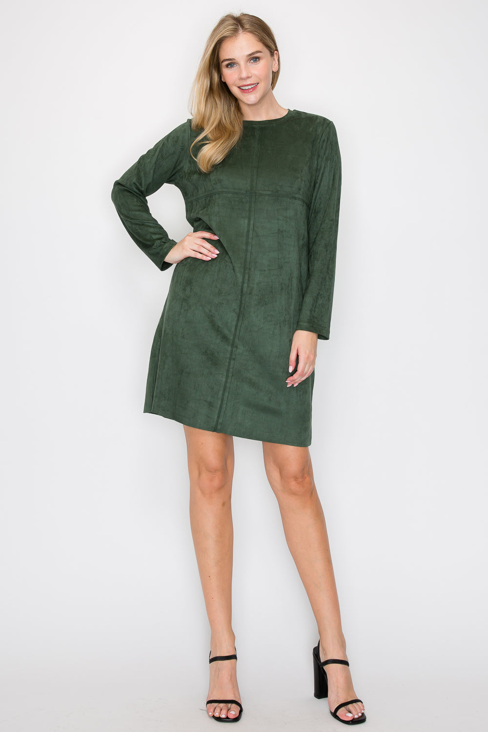 Aurora Suede Round Neck with NO Pockets