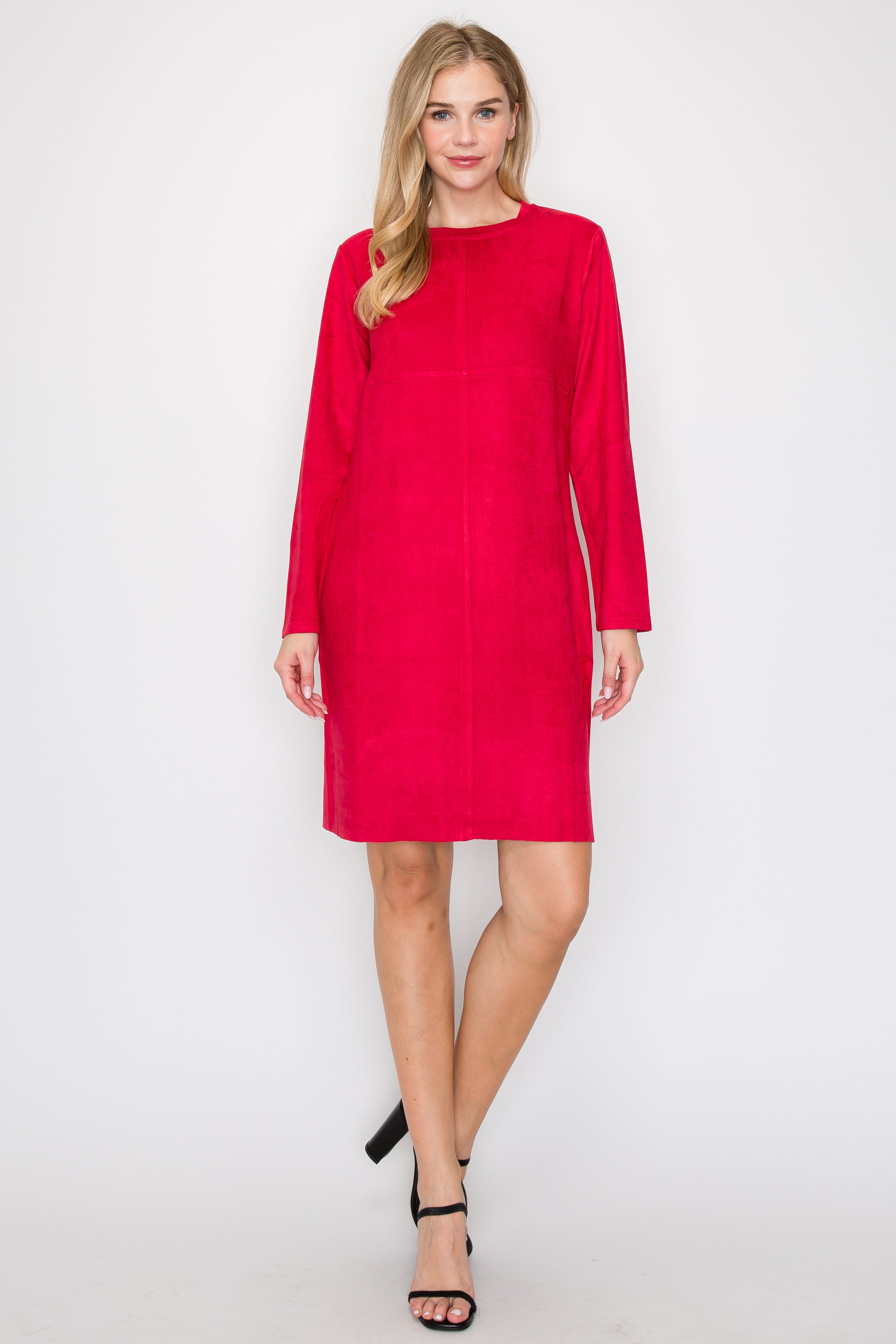 Aurora Suede Round Neck with NO Pockets