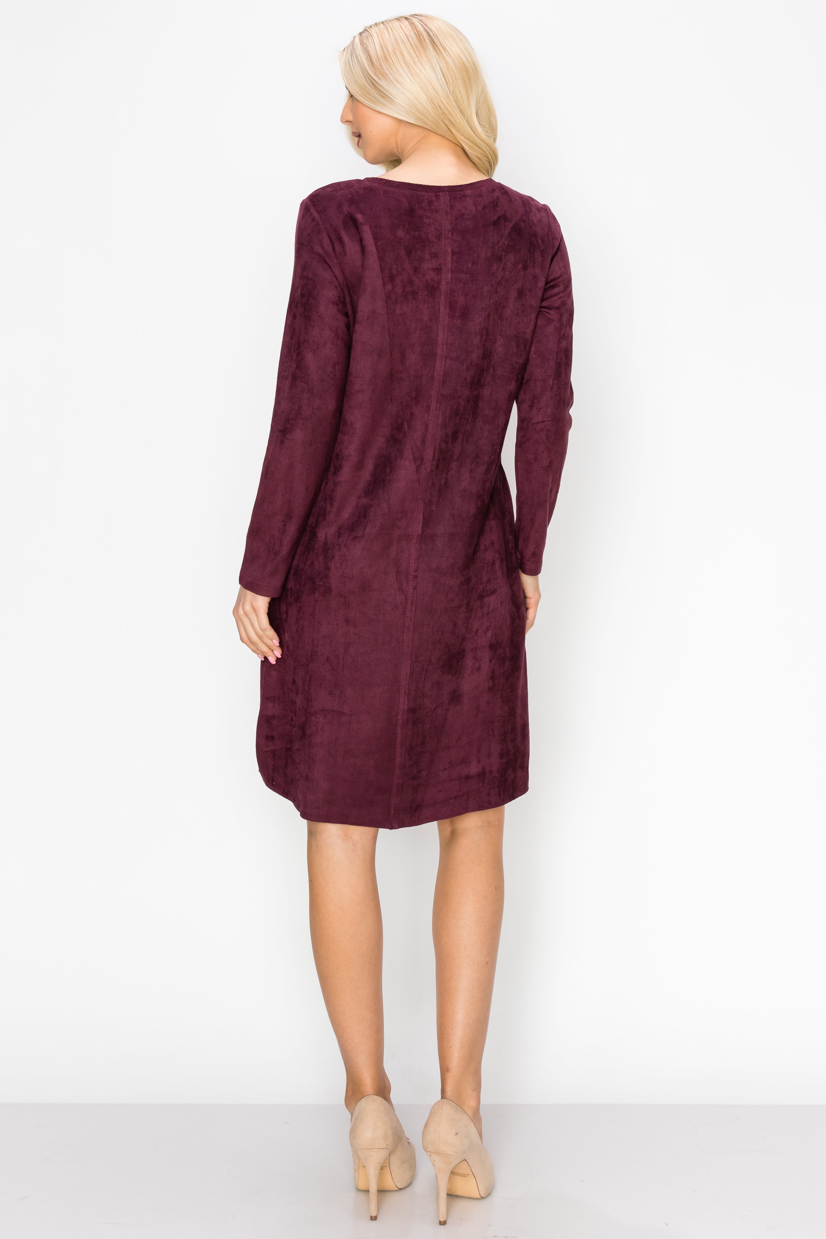 Aurora Suede Round Neck with NO Pockets