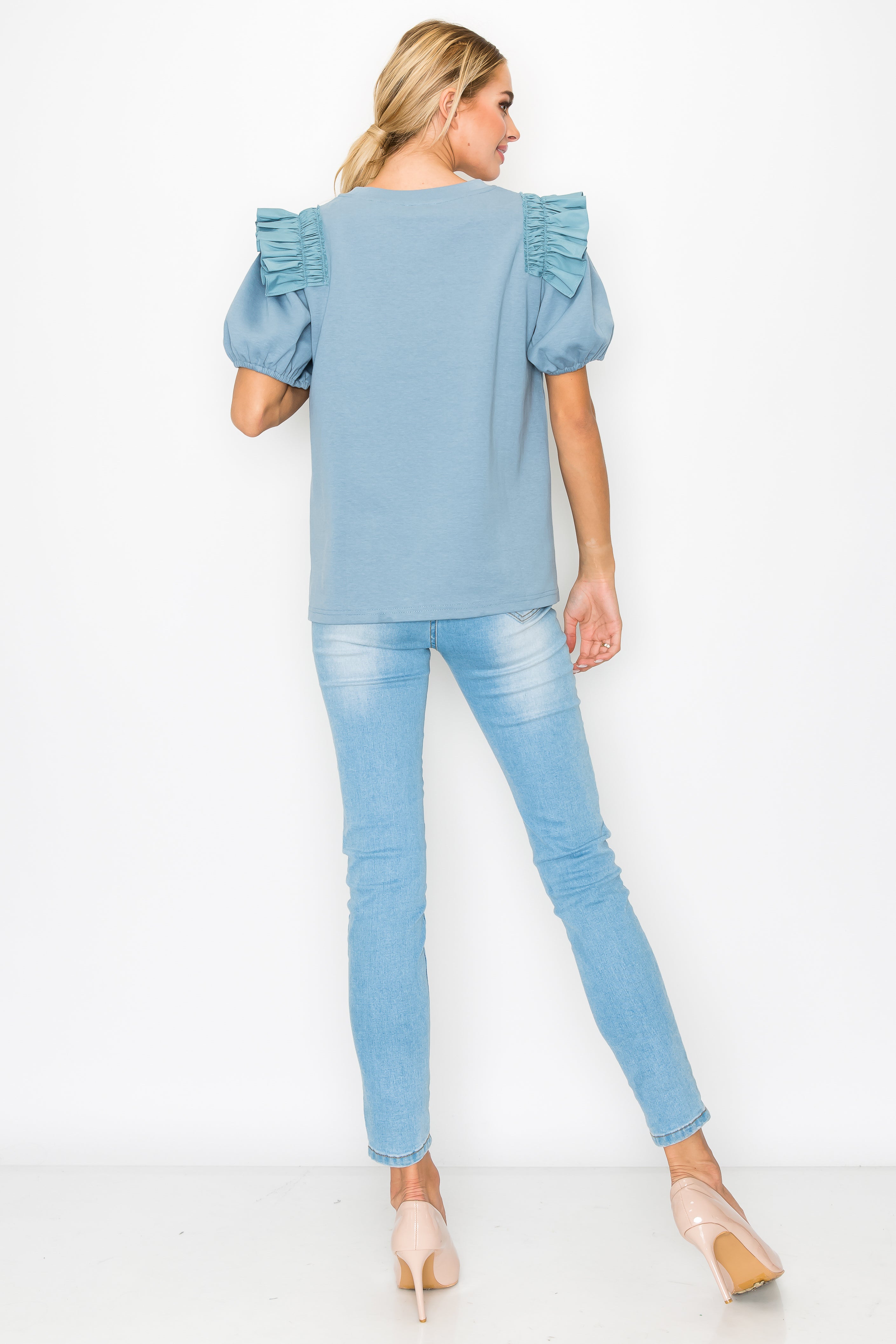 Kenna Prima Cotton Knit & Sunflower with Gold Sparkling Studs