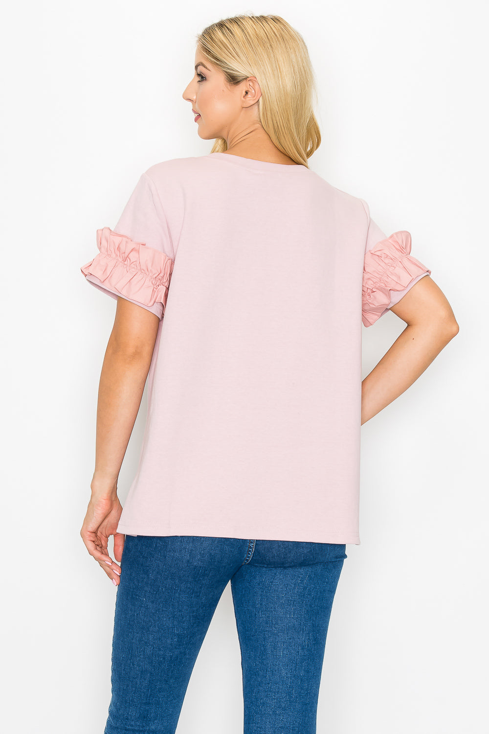 Kellie Cotton Knit Top with Studs