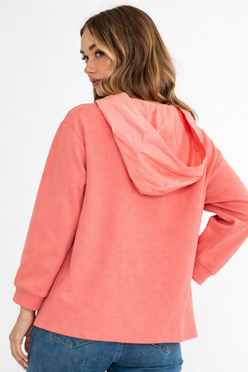 Karnie Prima Cotton Knit Top with Sparkling Studs & Detachable Hoodie