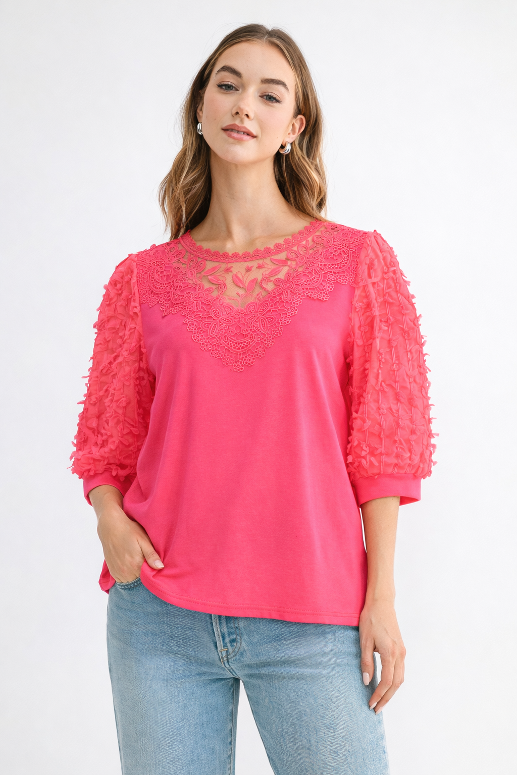 Renae Pointe Knit with Lace