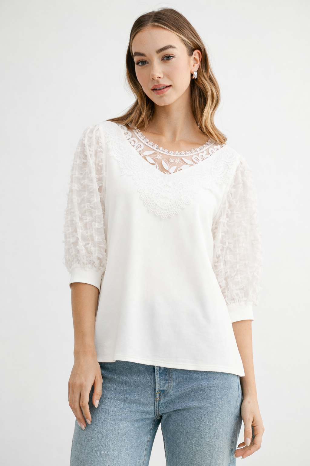 Renae Pointe Knit with Lace