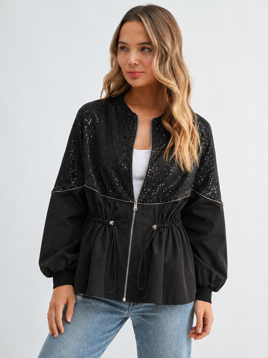 Jane Woven Sequin Jacket
