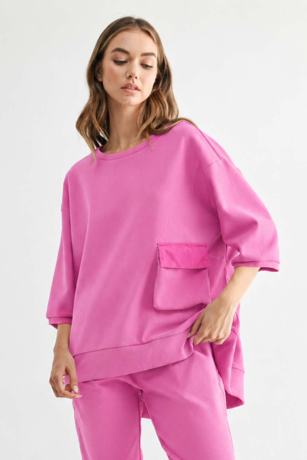 Karen Knit Crepe Top - Light Colors