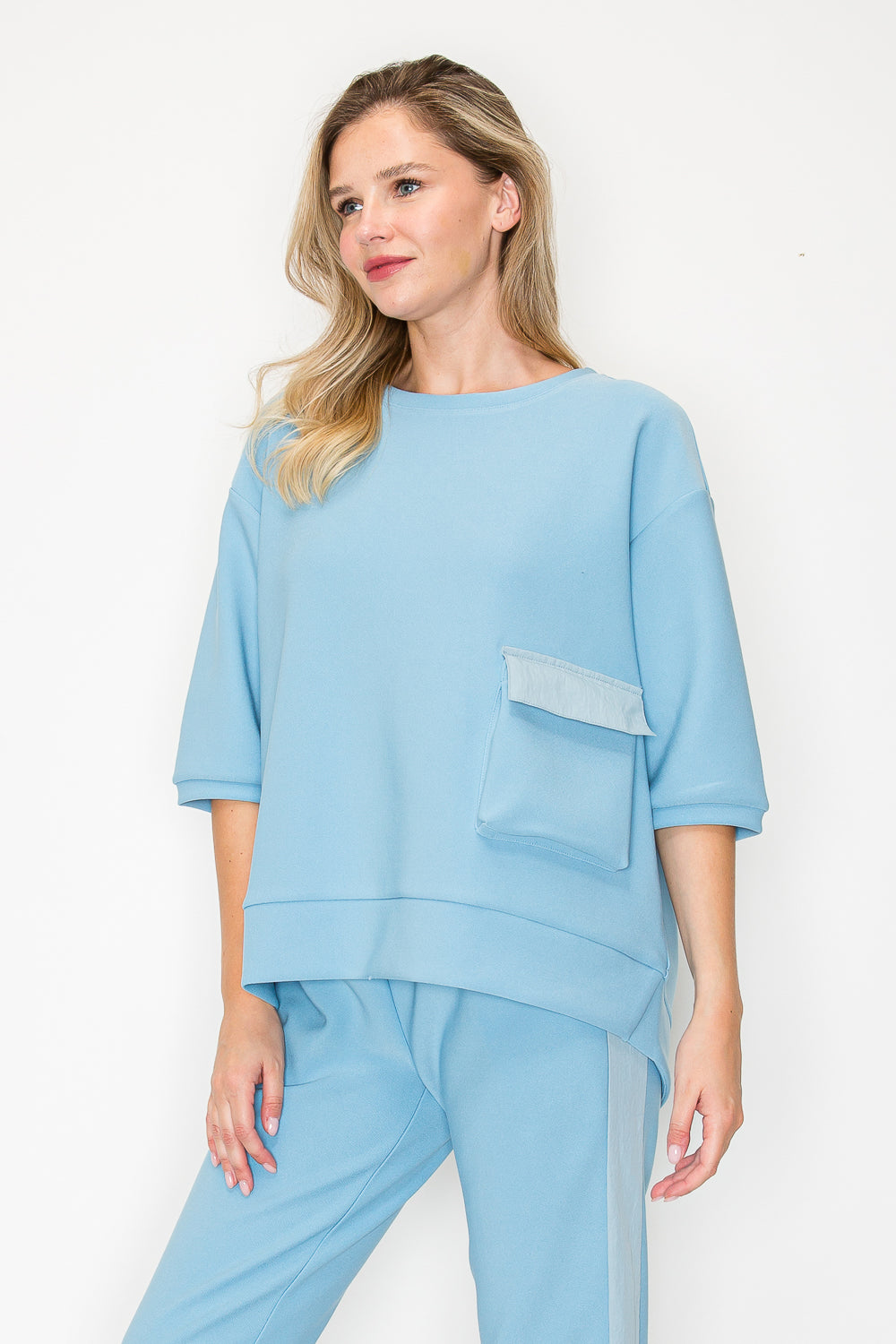 Karen Knit Crepe Top
