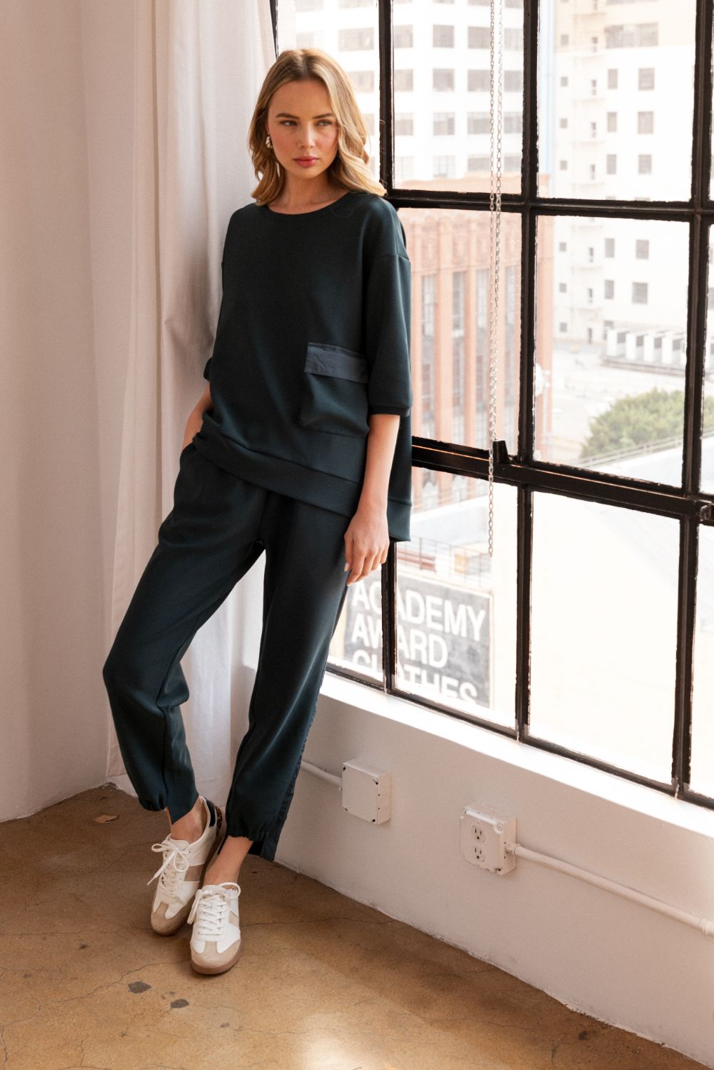 Karen Knit Crepe Top