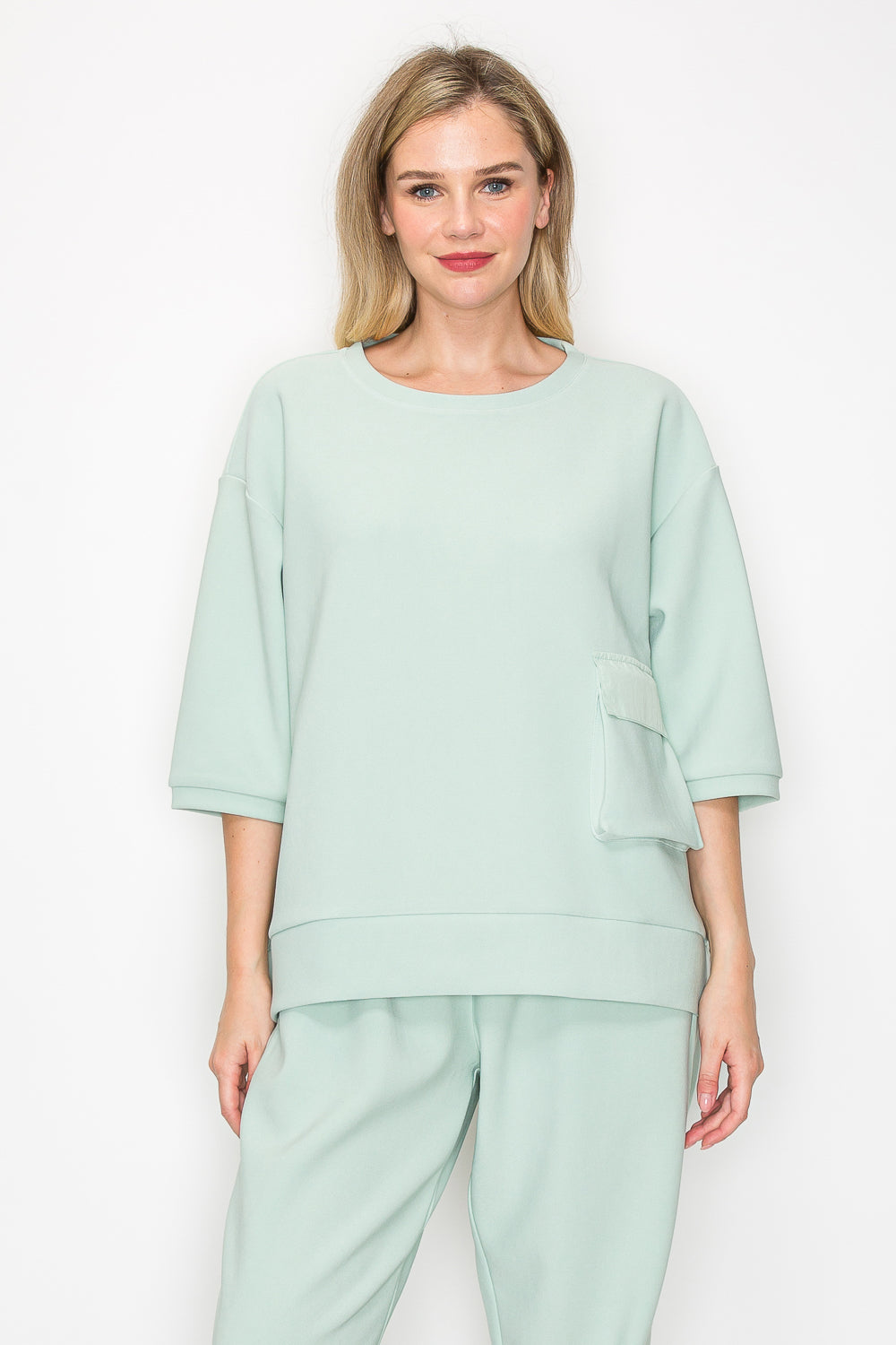 Karen Knit Crepe Top