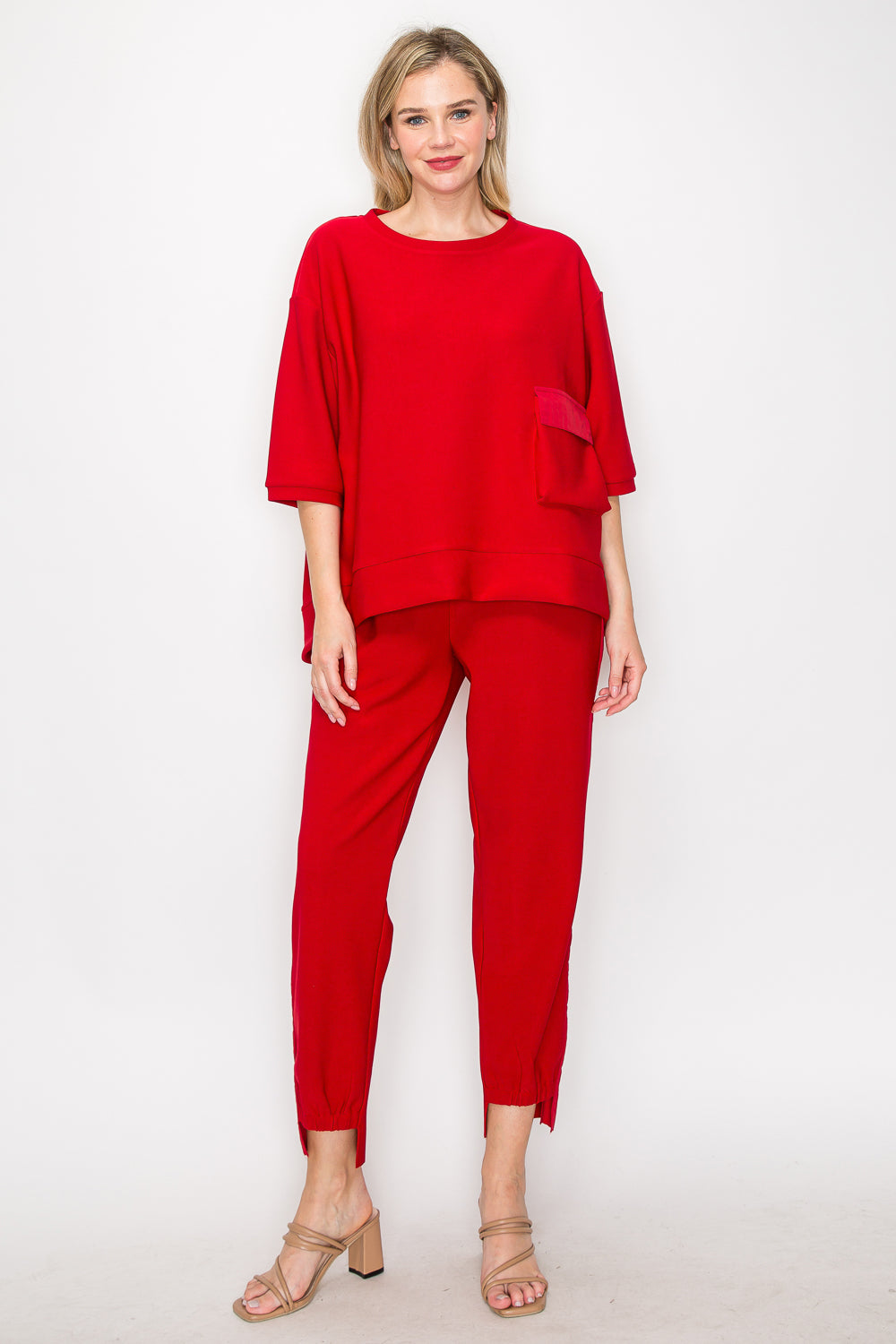 Karen Knit Crepe Top