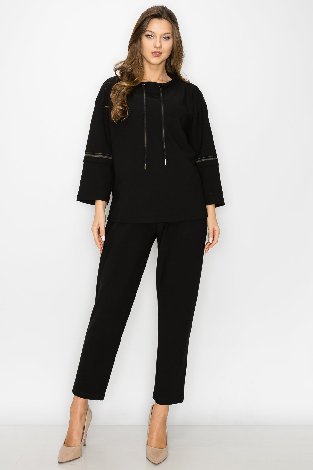 Kellie Stretch Crepe Knit Pant