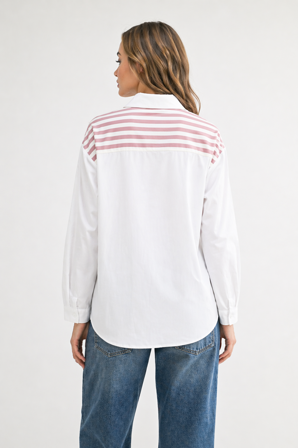Willette Top with Stripe Front Ties