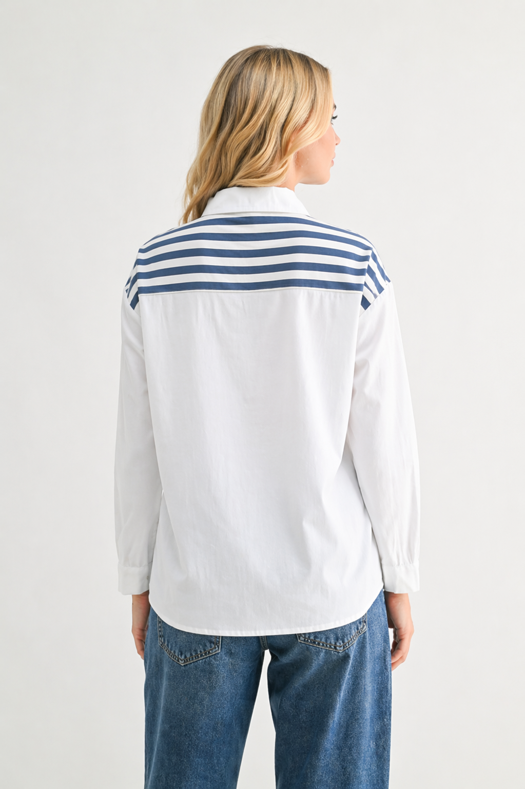 Willette Top with Stripe Front Ties