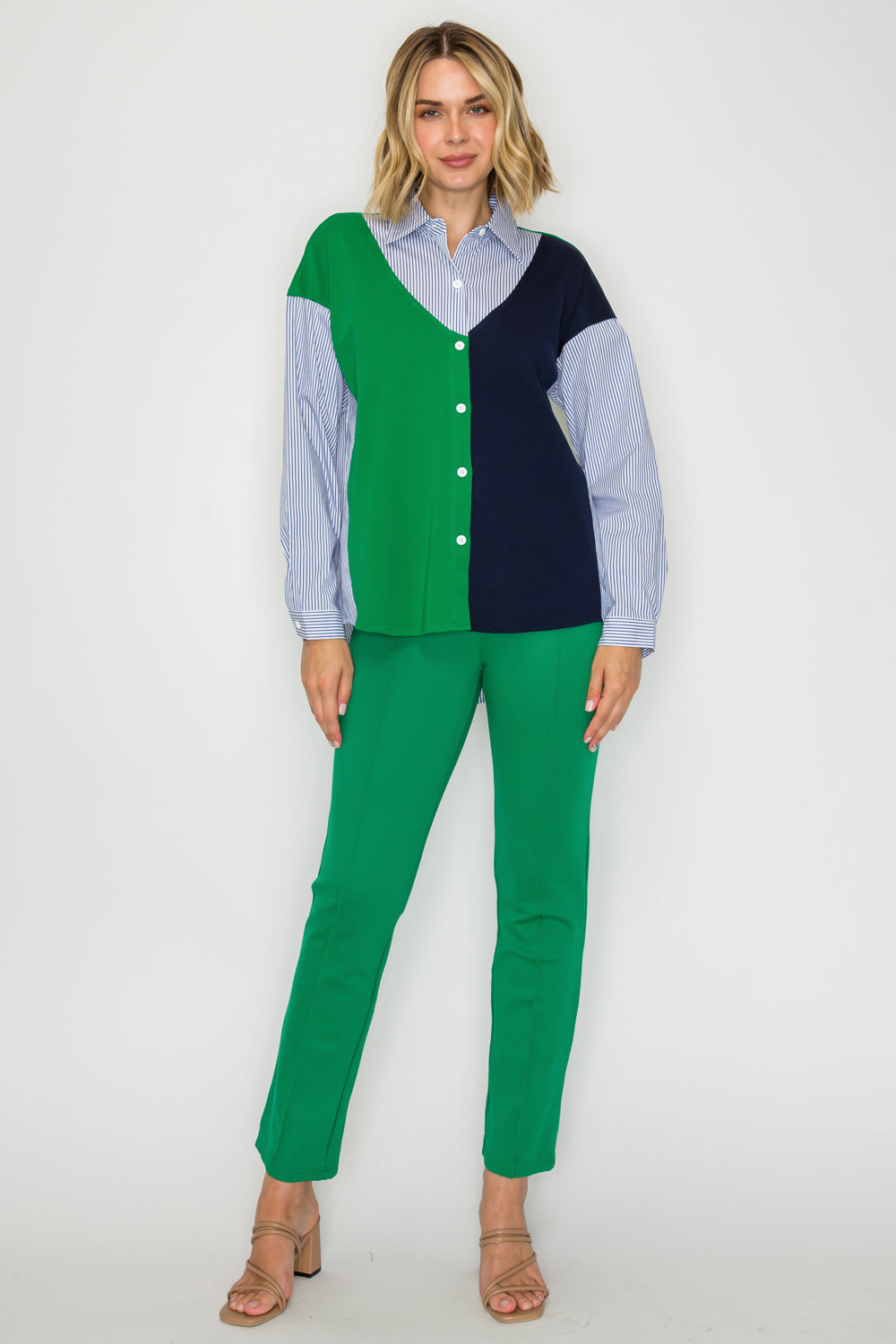 Wynn Colorblock Stripe Top