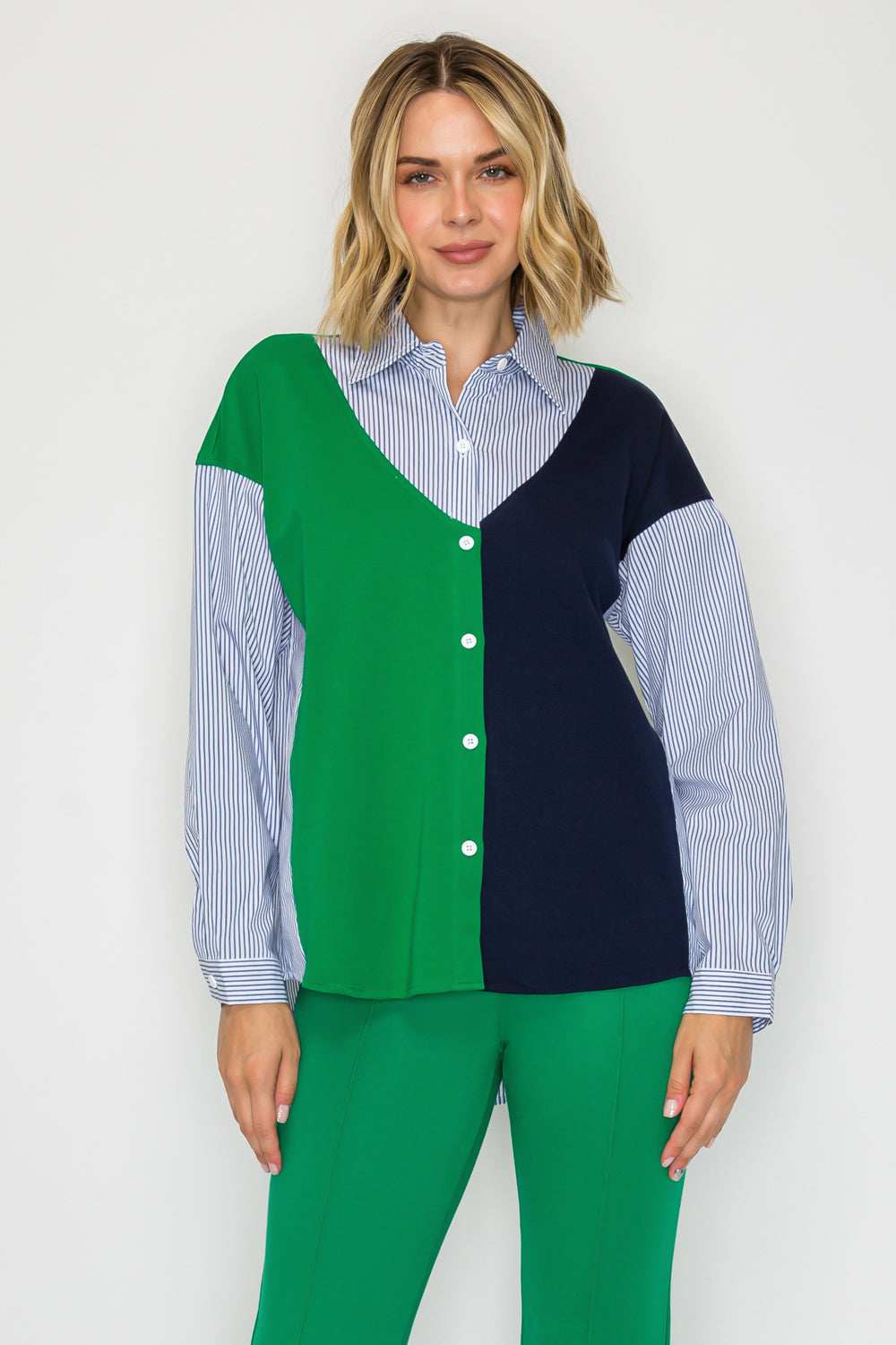 Wynn Colorblock Stripe Top