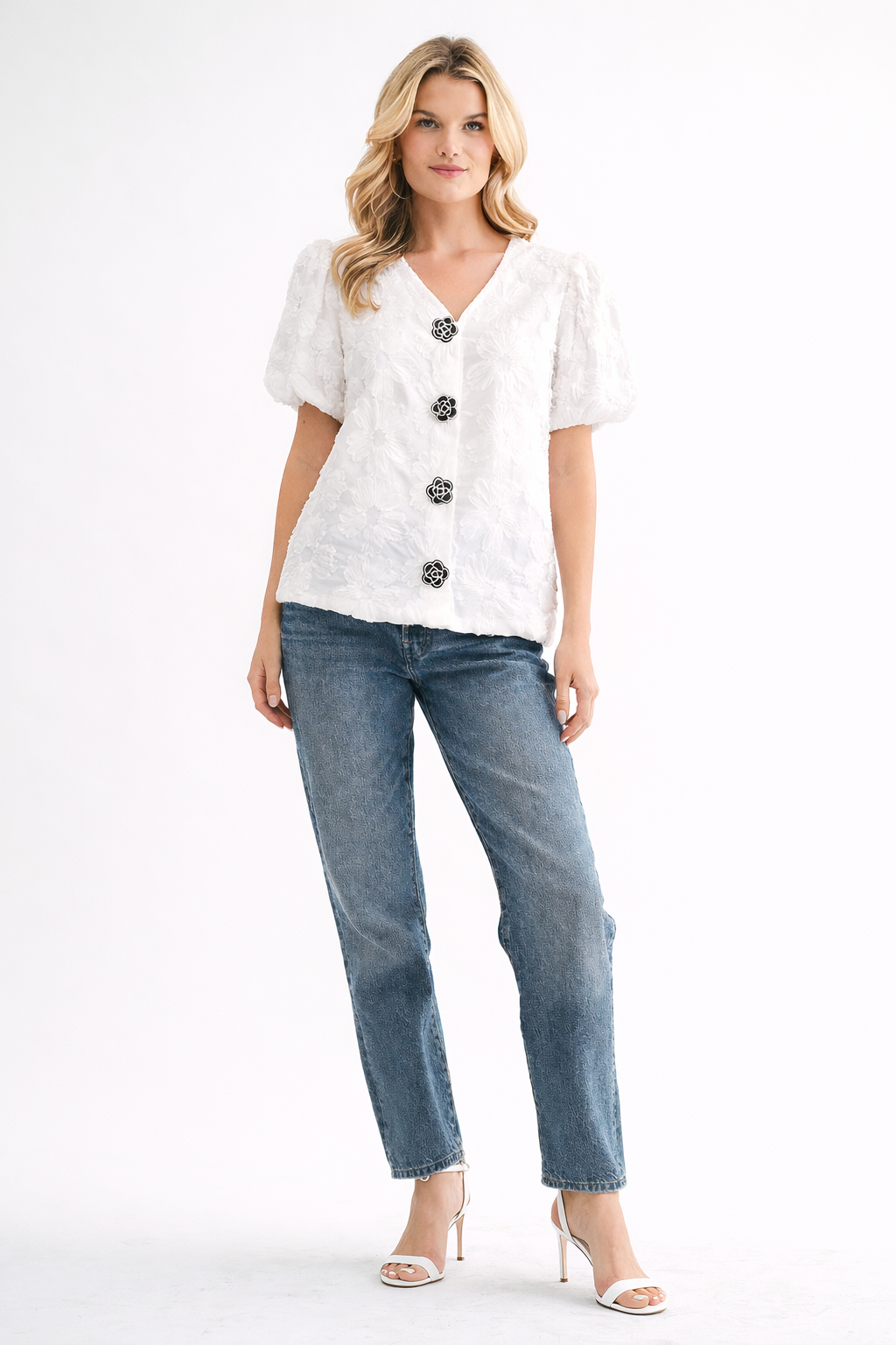 Wendy Textured Lace Top