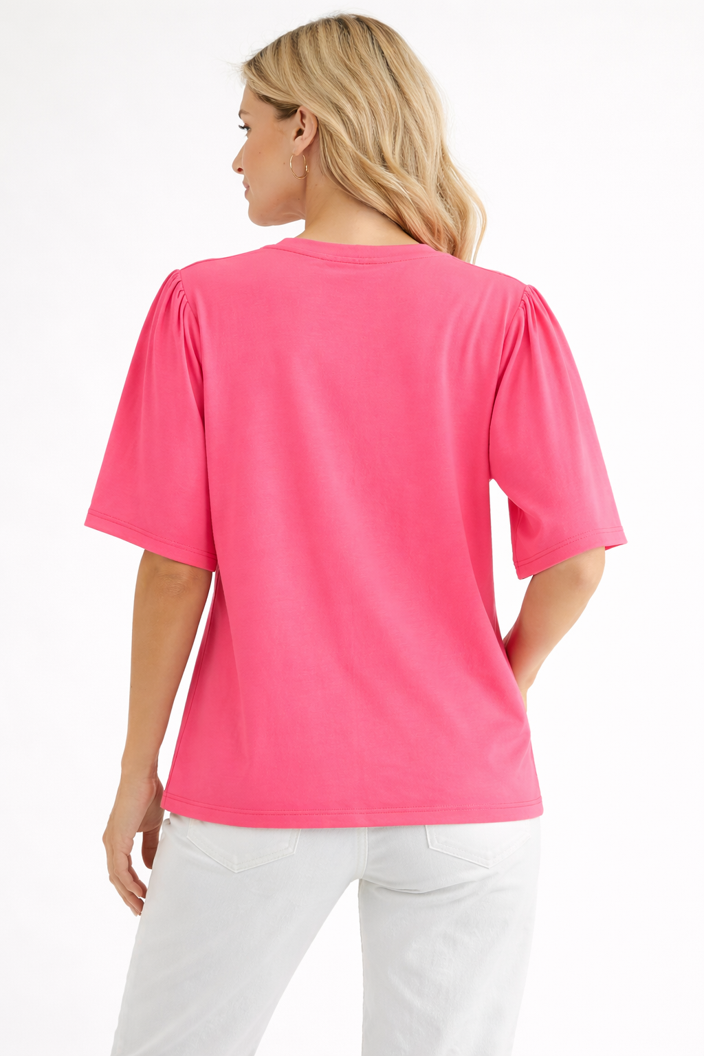 Rynn Stretch Pointe Knit Asymmetric Top