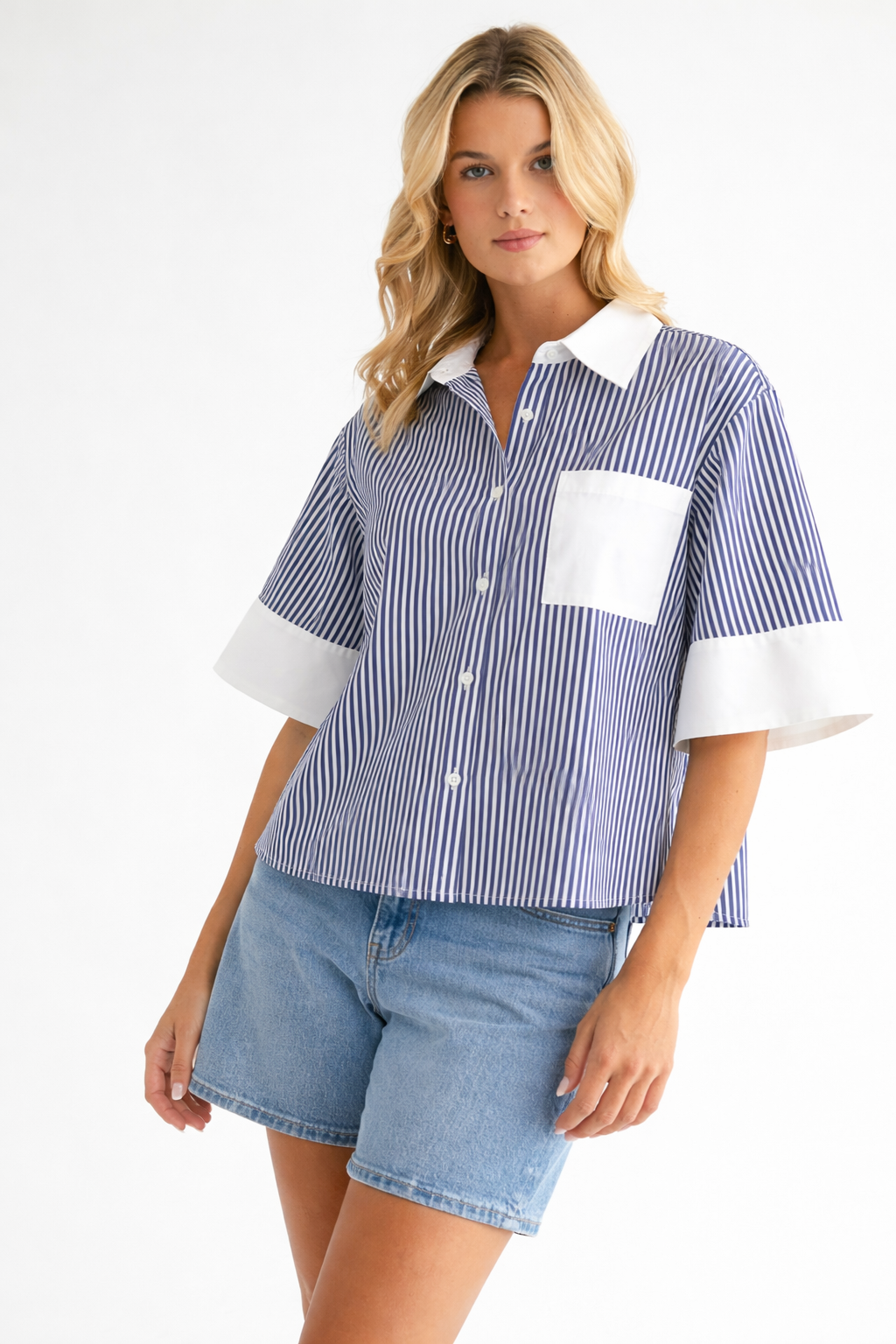 Winslet Cotton Stripe Top