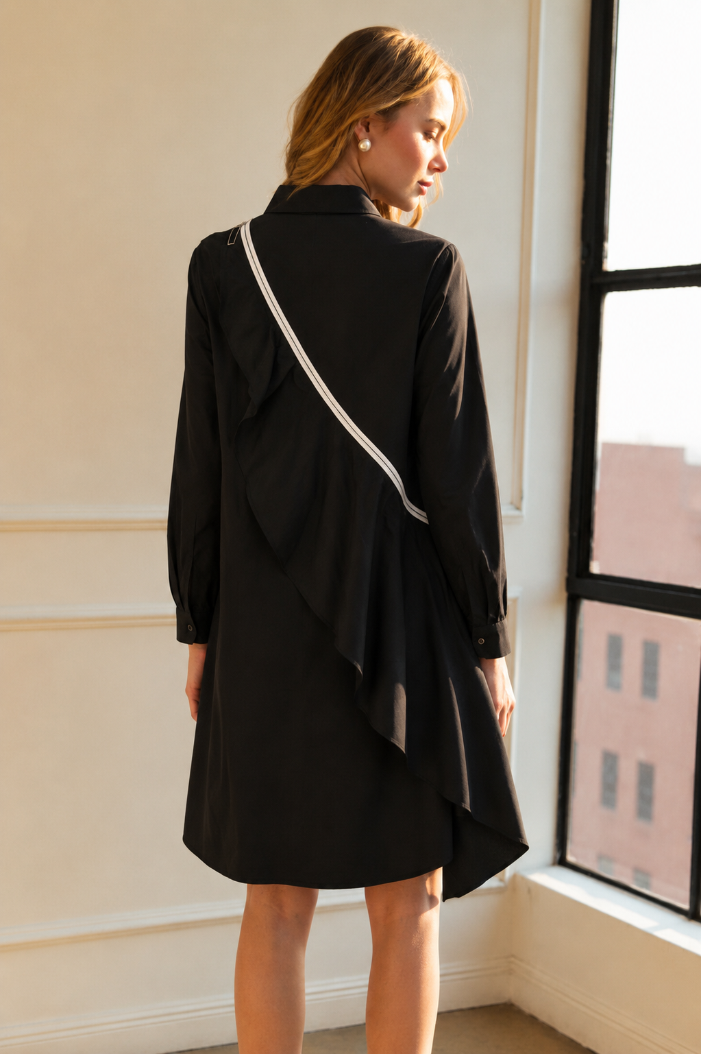 Wrenna Cotton Poplin Tunic Dress