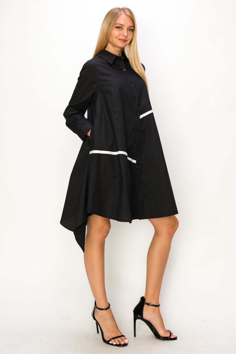 Wrenna Cotton Poplin Tunic Dress