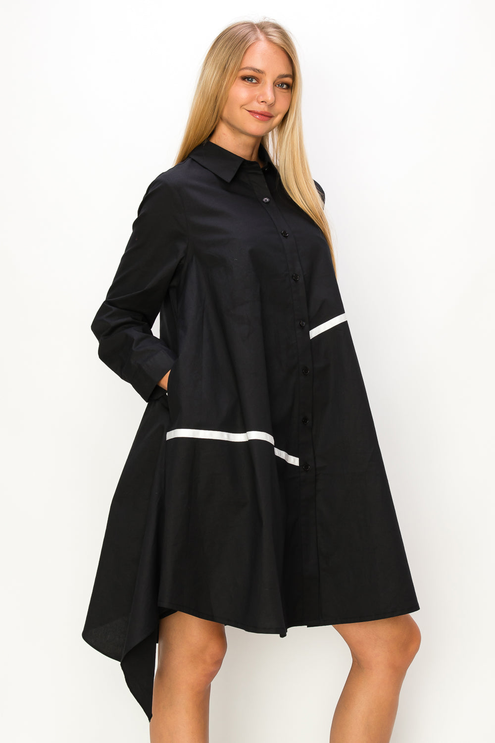 Wrenna Cotton Poplin Tunic Dress