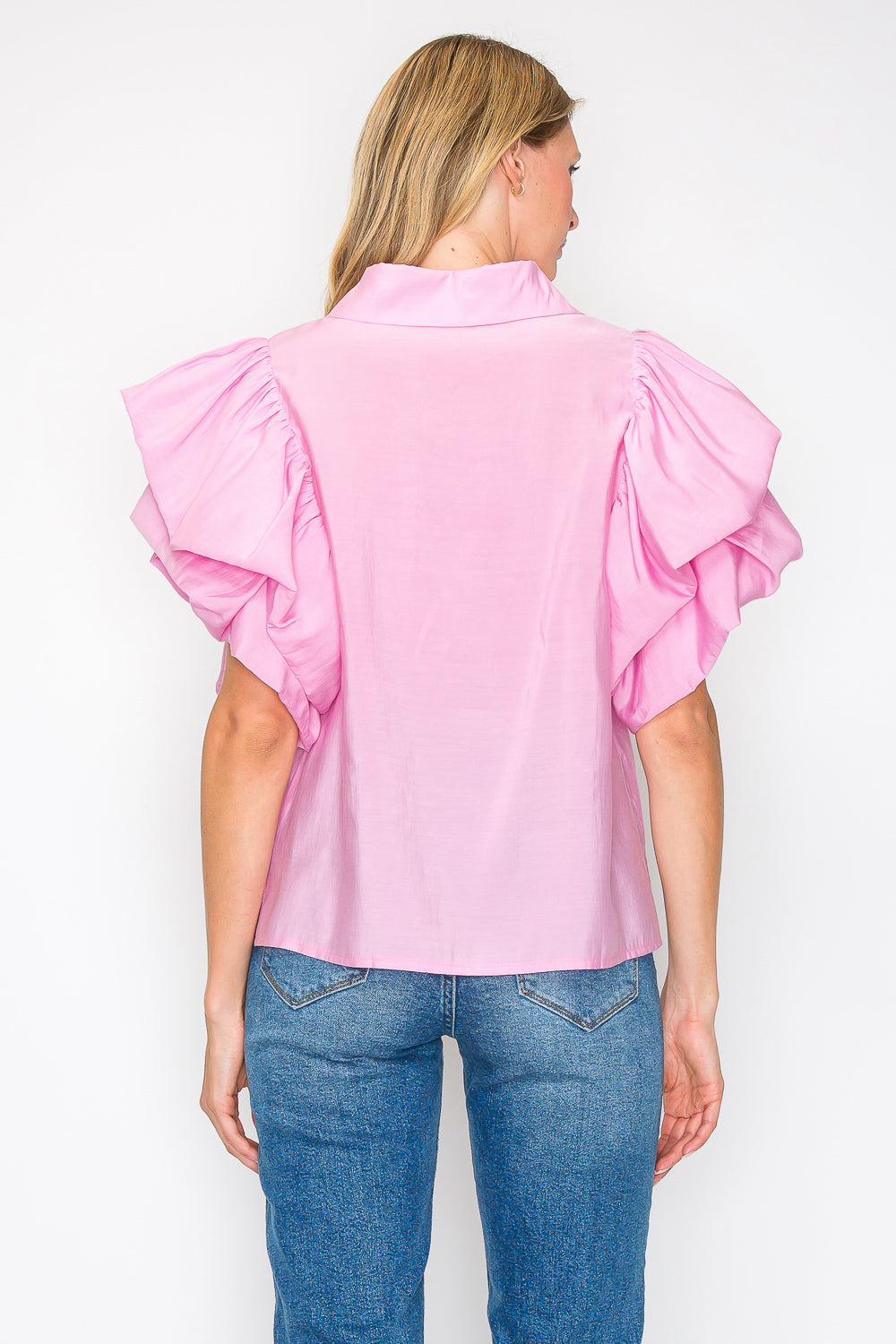 Wrynn Woven Ruffled Top