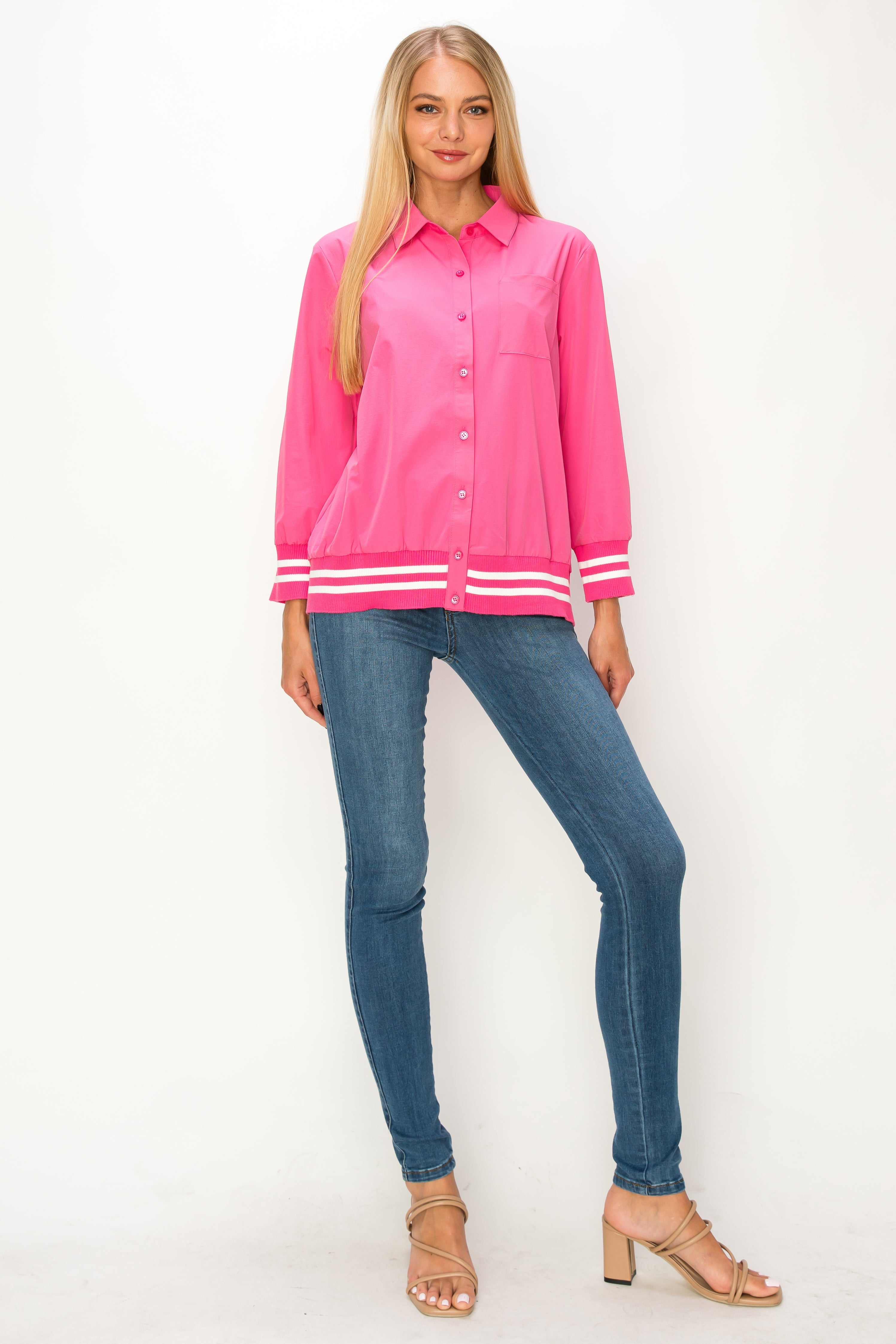 Wiletta Stretch Parachute Nylon Top