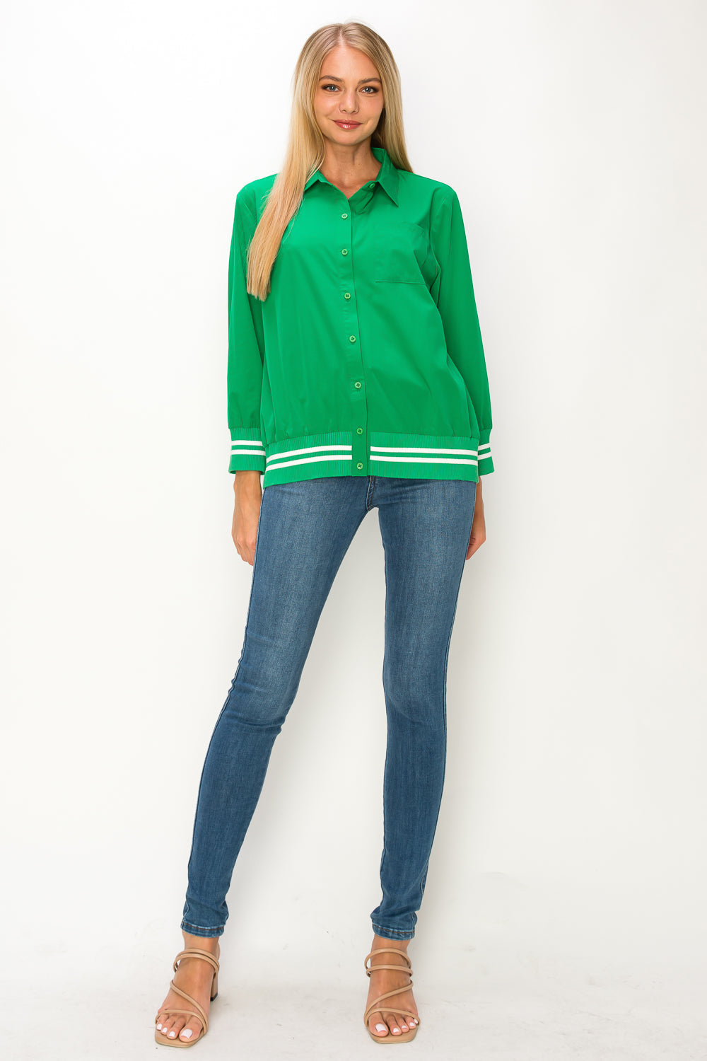 Wiletta Stretch Parachute Nylon Top