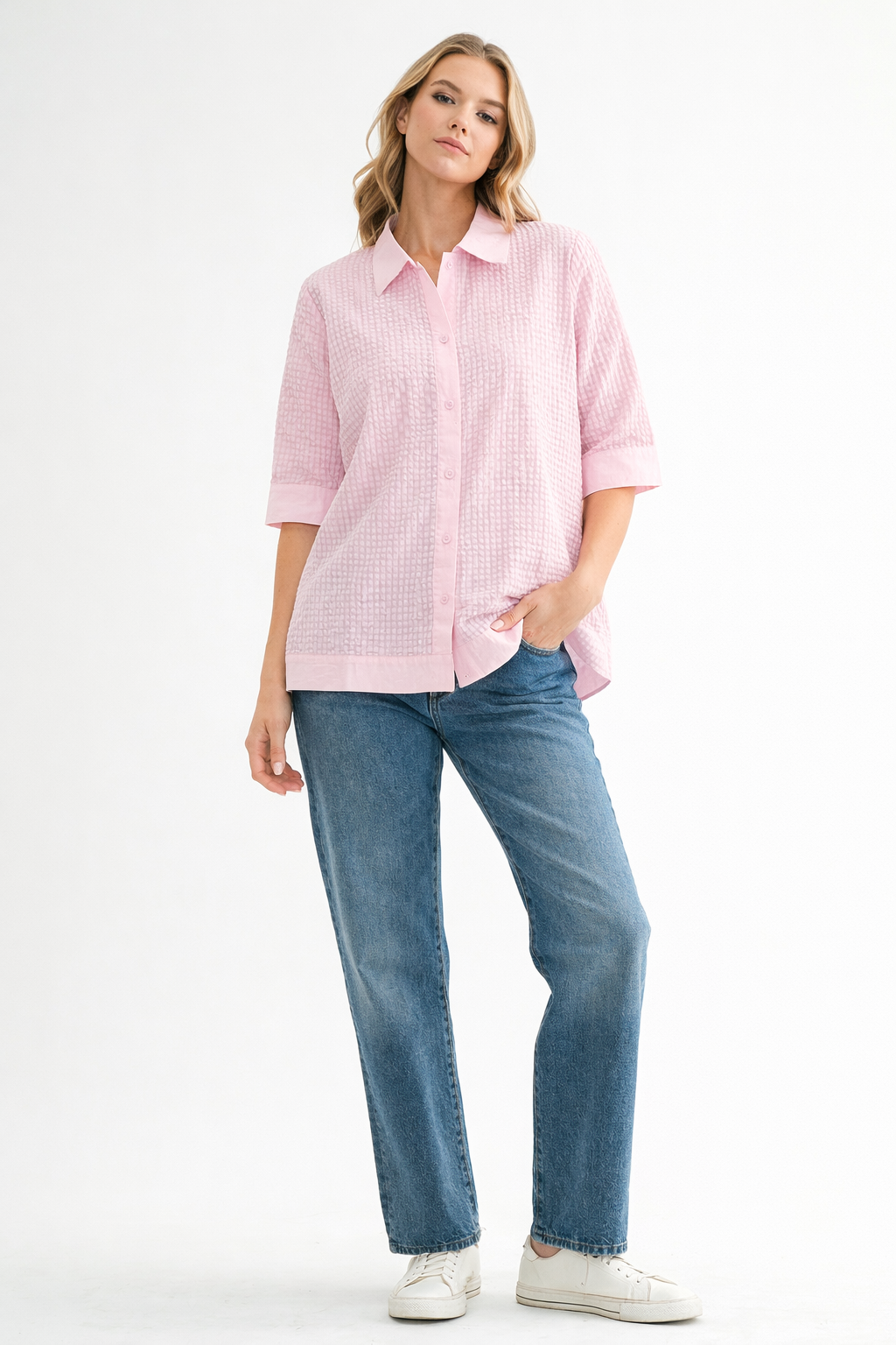 Wanessa Textured Cotton Top