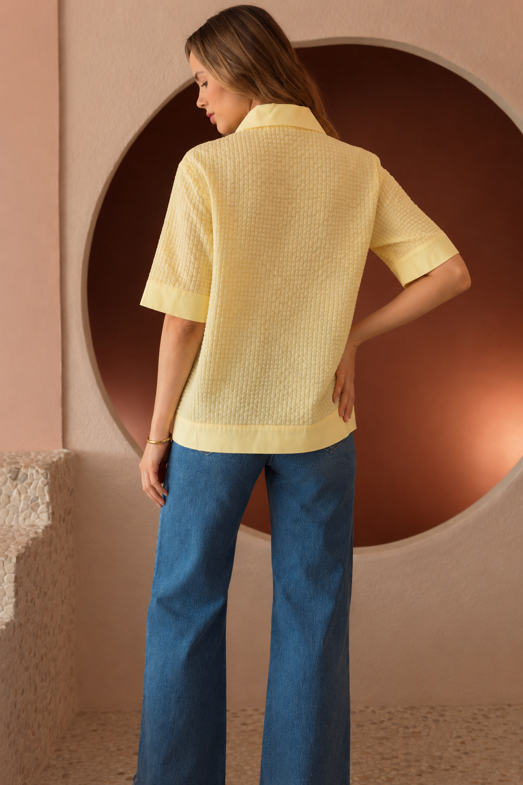 Wanessa Textured Cotton Top