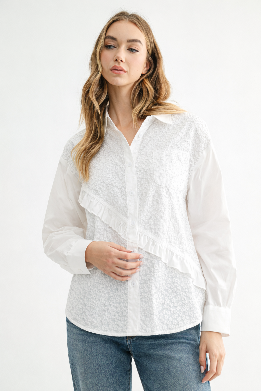Walia Woven Textured Top