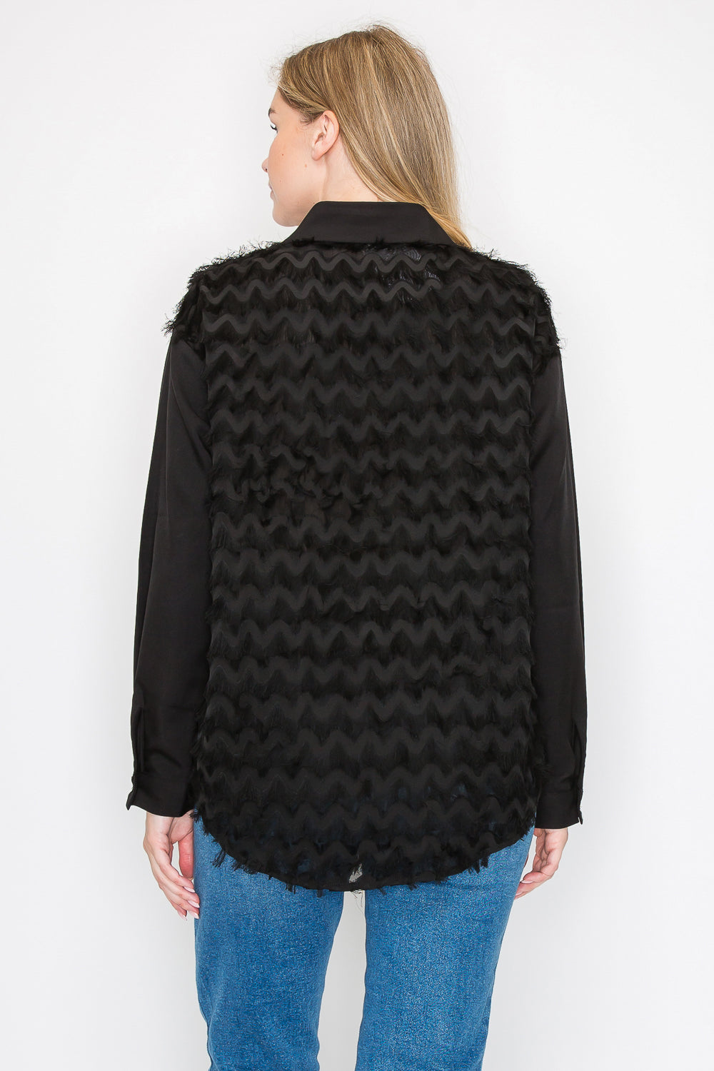 Weena Woven Feathered Shirt