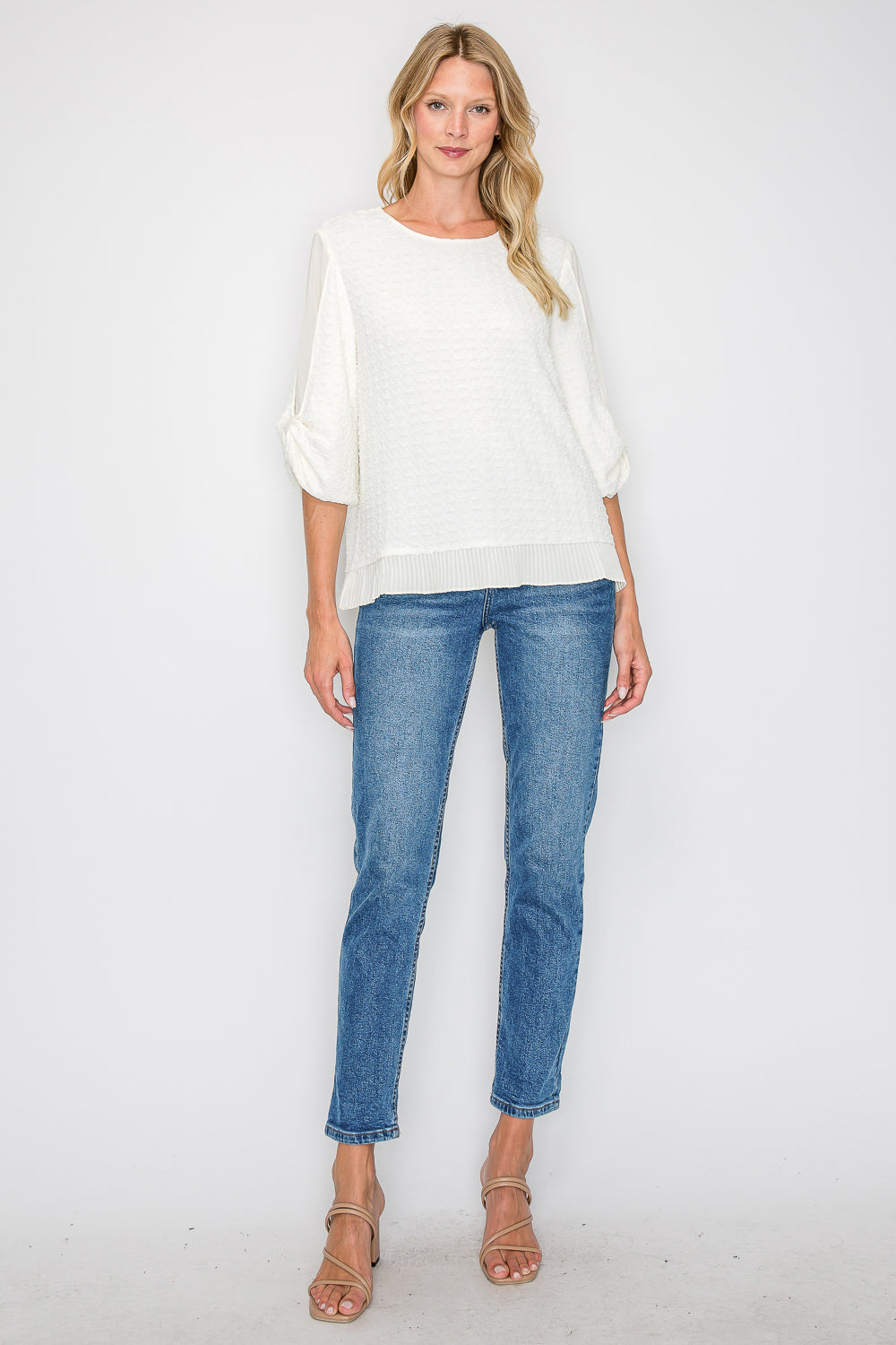 Wayne Woven Textured Top