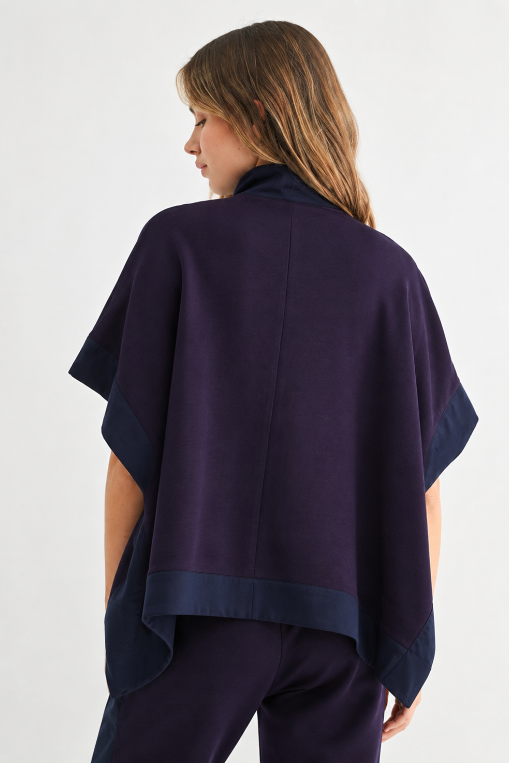 Felecia Stretch French Scuba Poncho Jacket