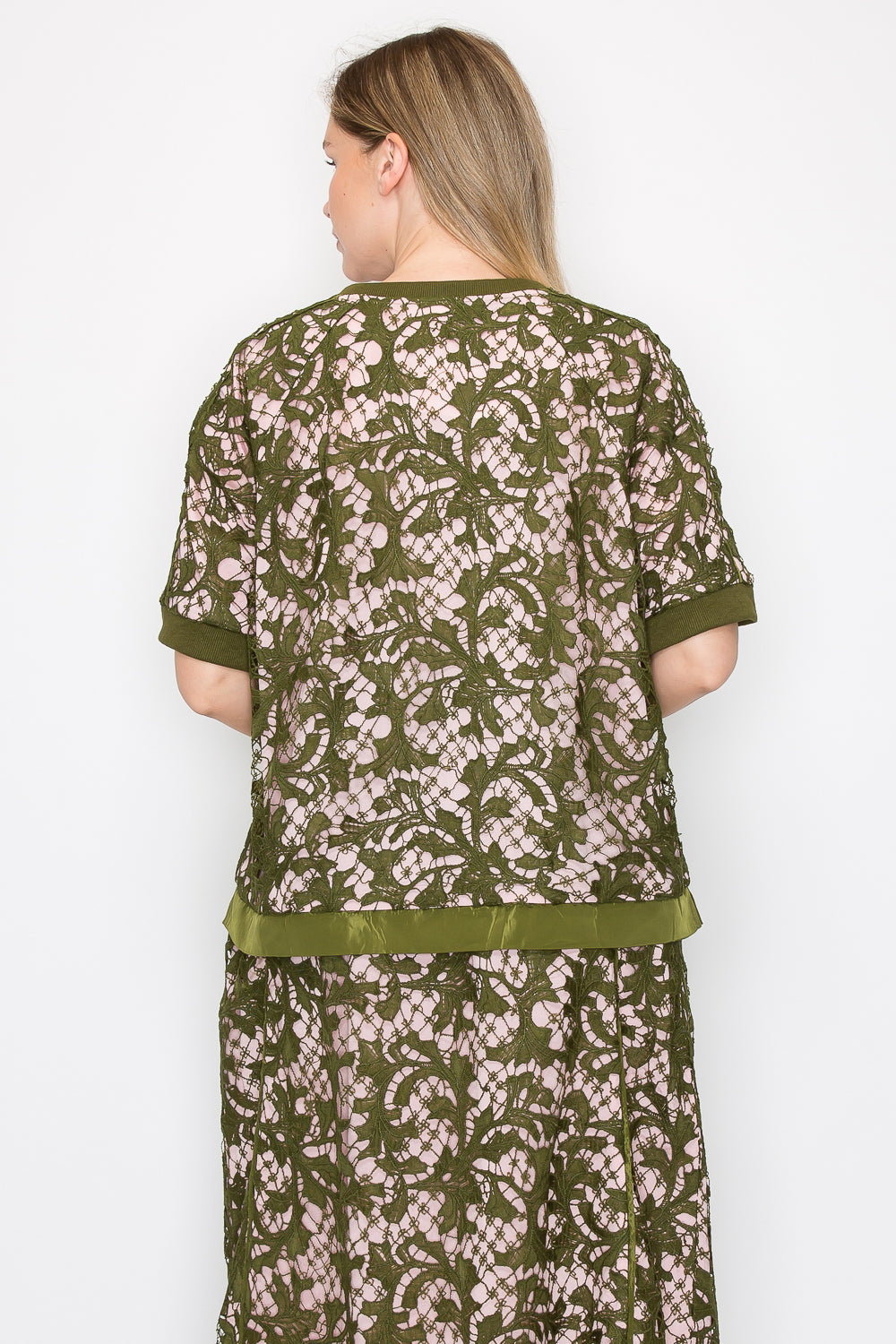 Wineva Lace & Satin Top