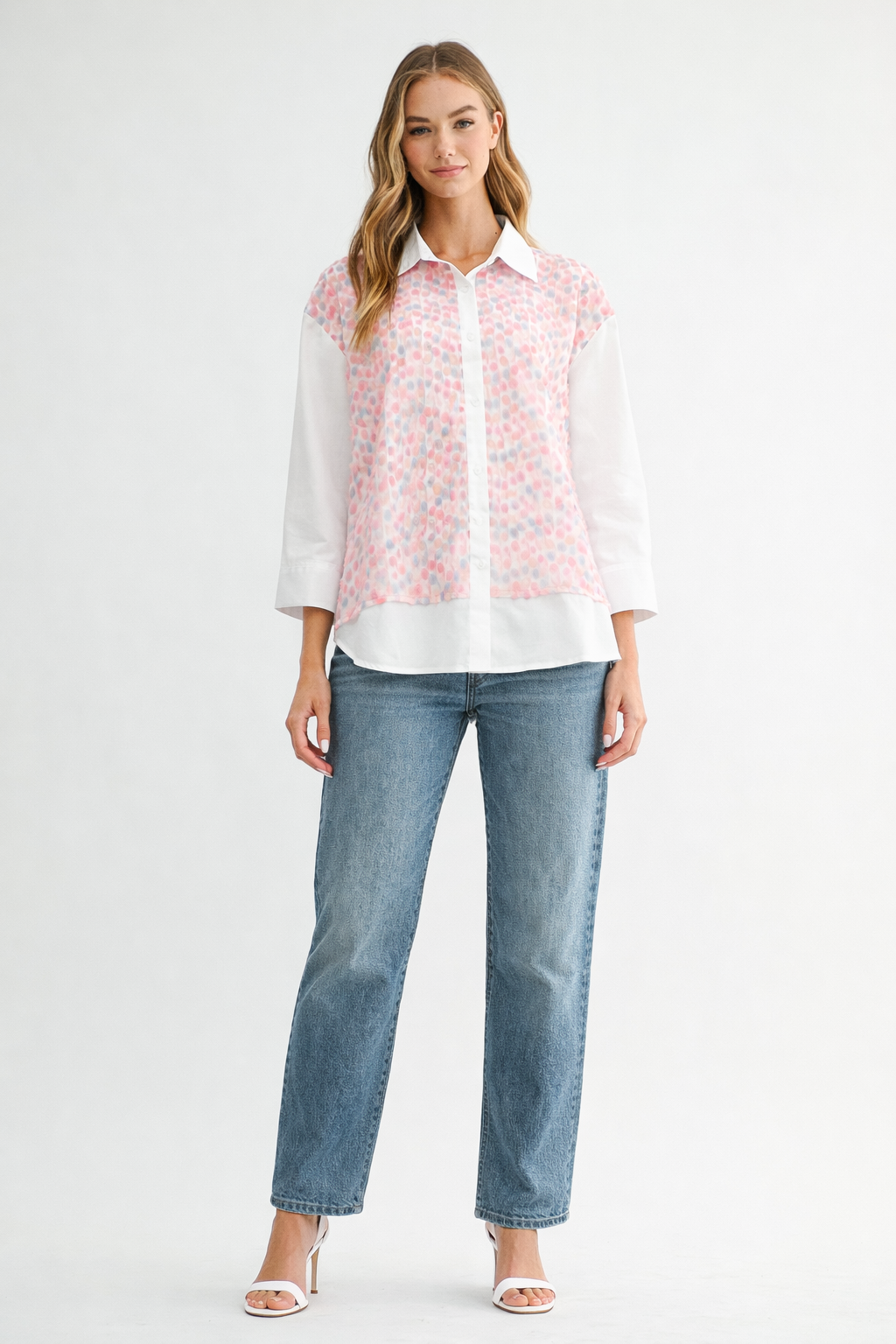 Wallisa Stretch Woven with Flower Lace