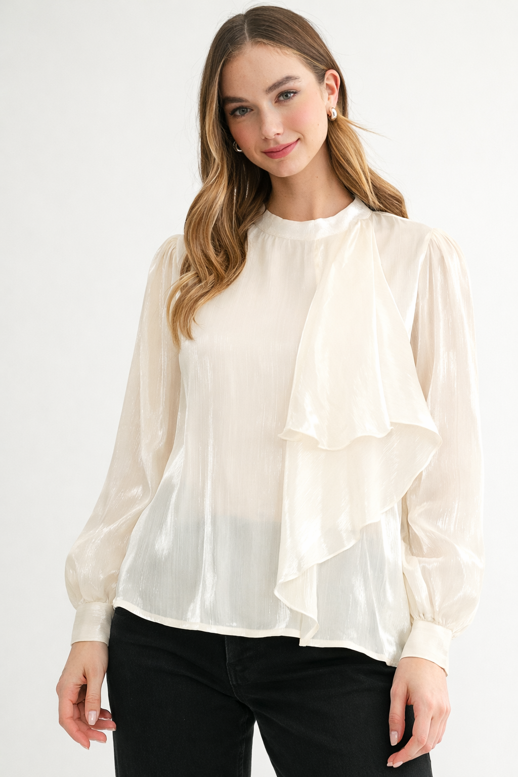 Wia Woven Shimmer Top