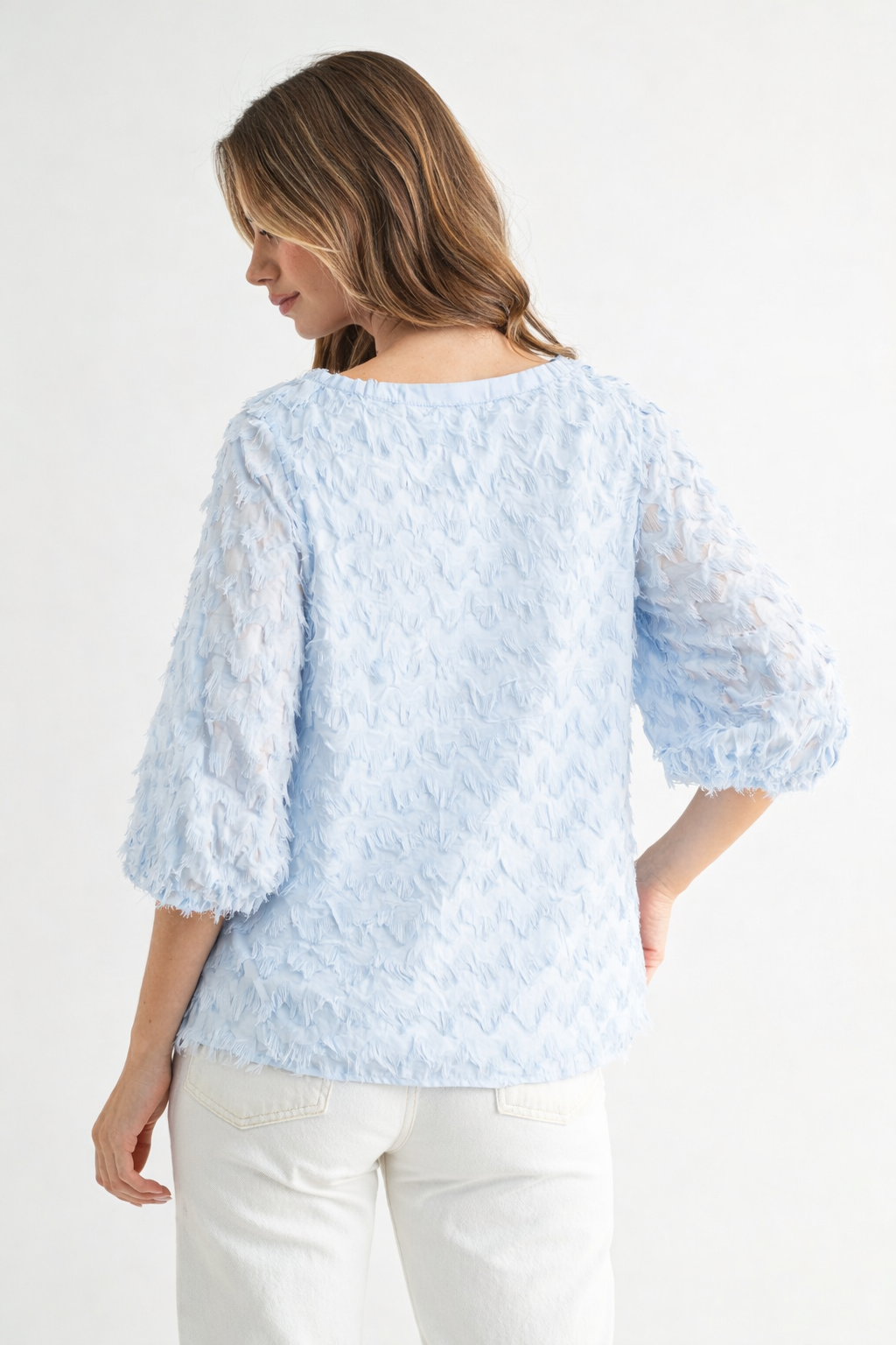 Wren Woven Feathered Top