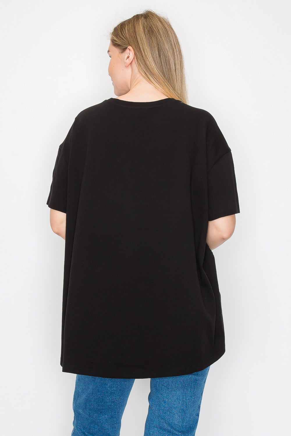 Renae Textured Woven Mixed Pointe Knit Top