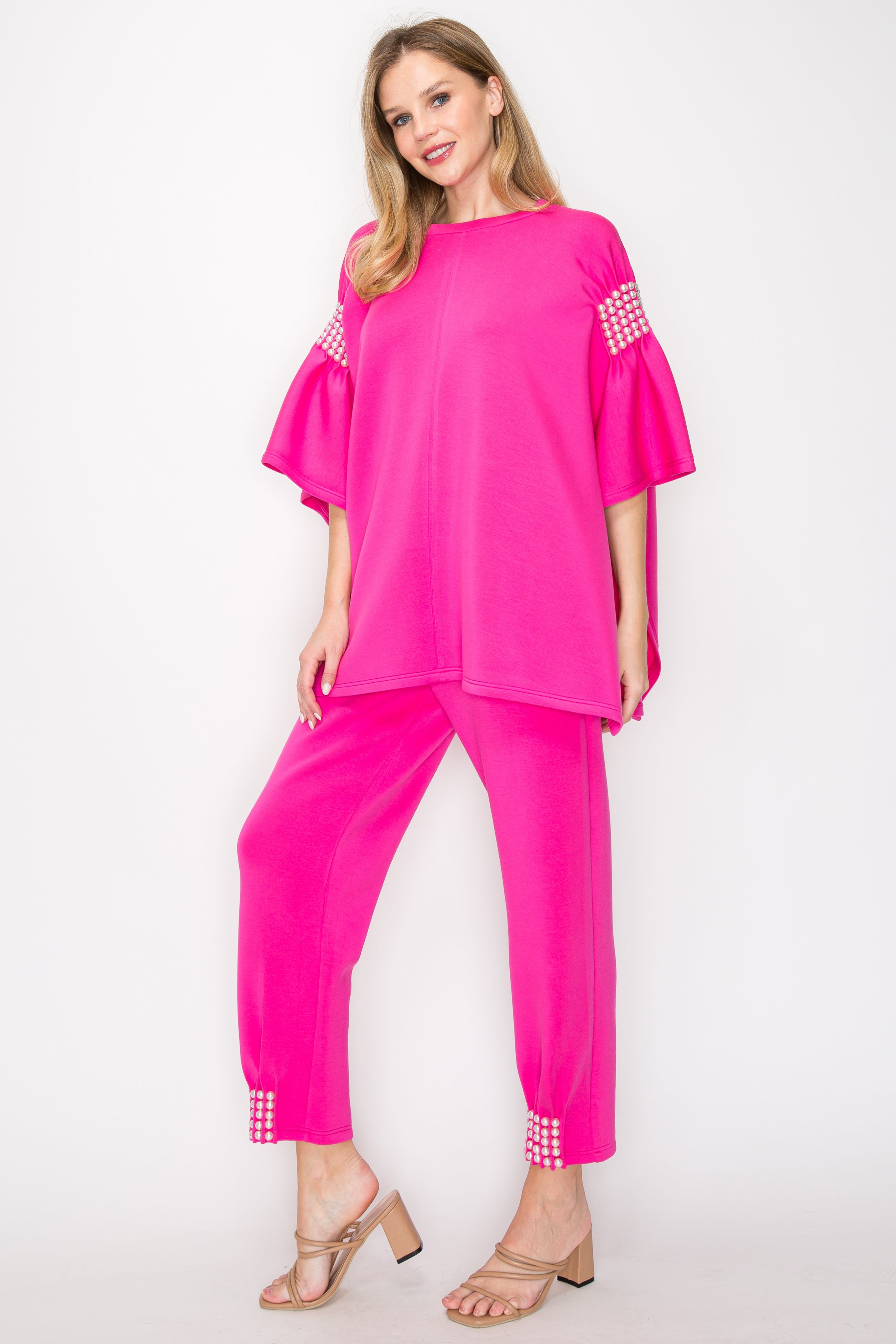 Fernanda Pearl Stretch French Scuba Pant