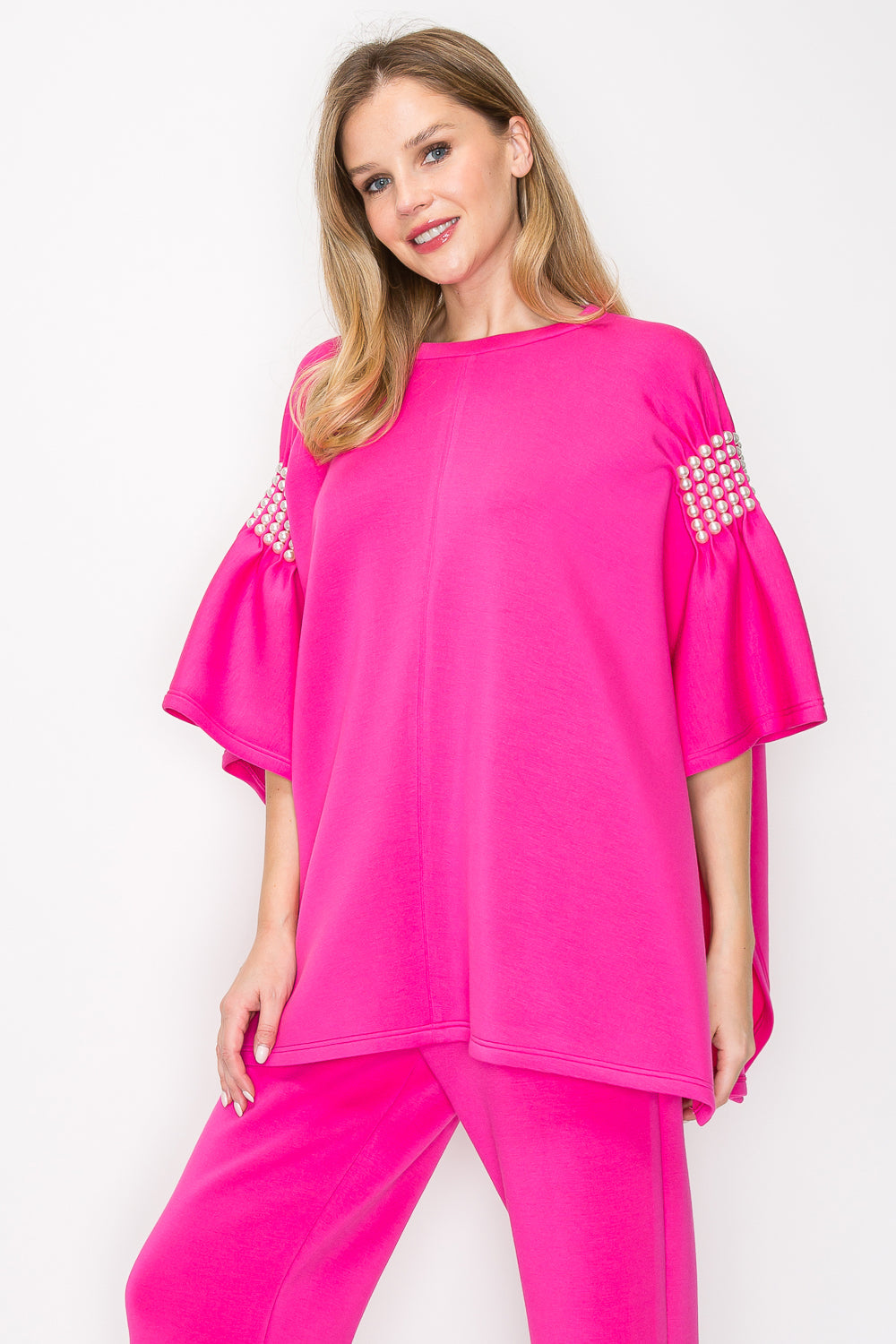 Fern Stretch French Scuba Poncho