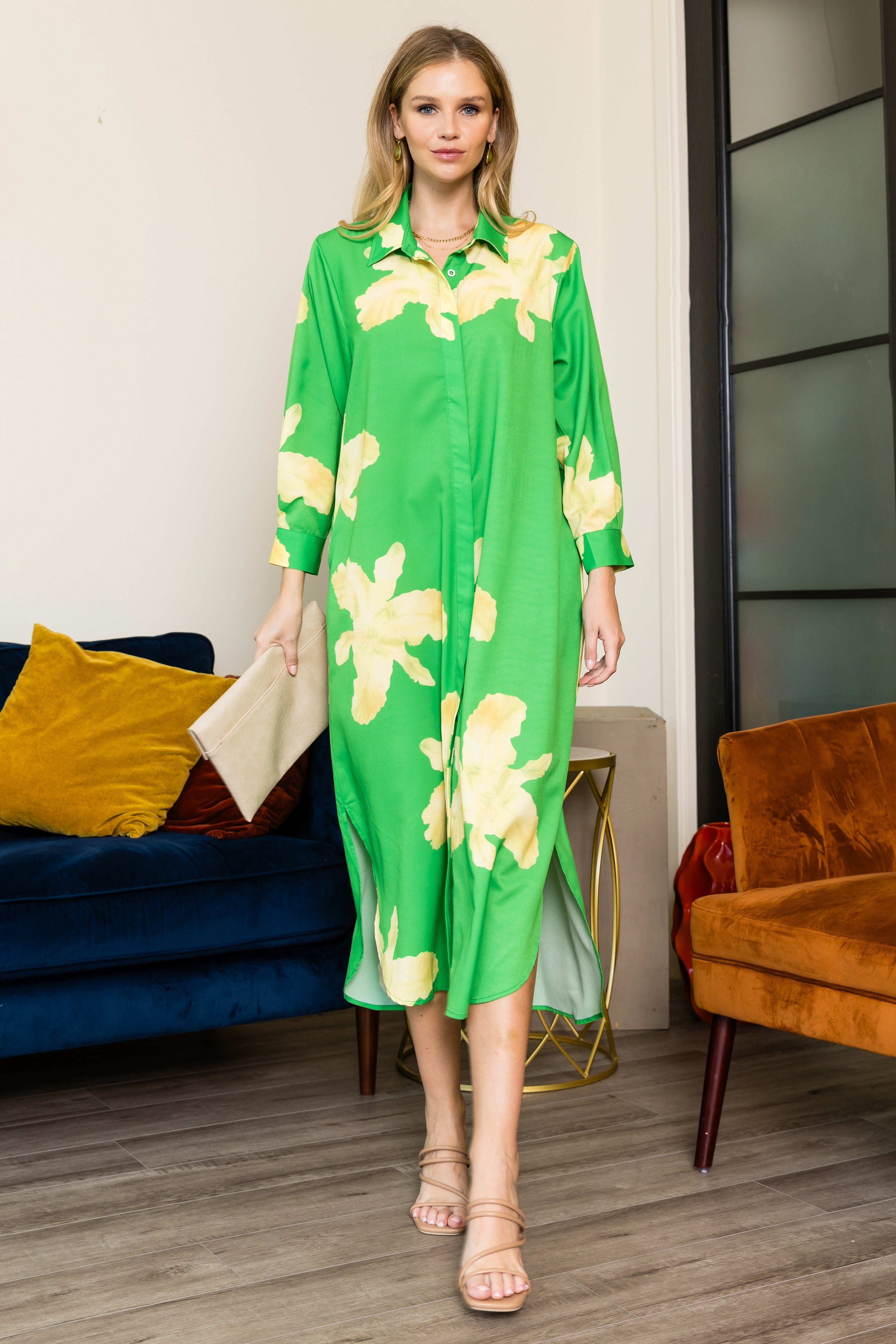 Jessica Woven Print Dress