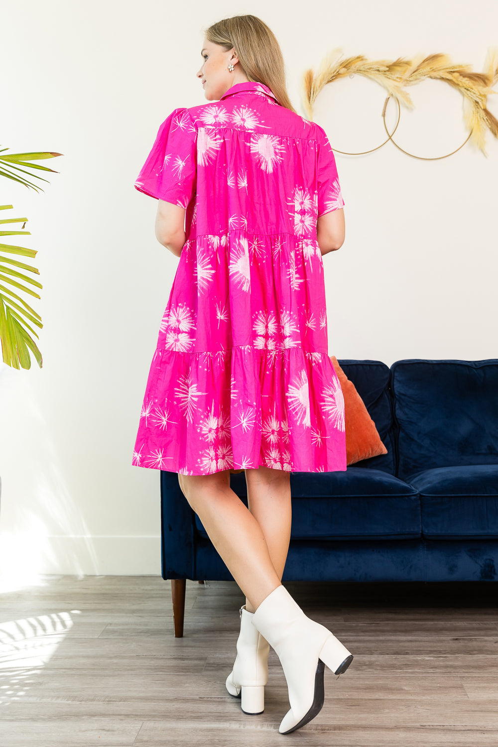 Jasmine Embellished Cotton Poplin Dress