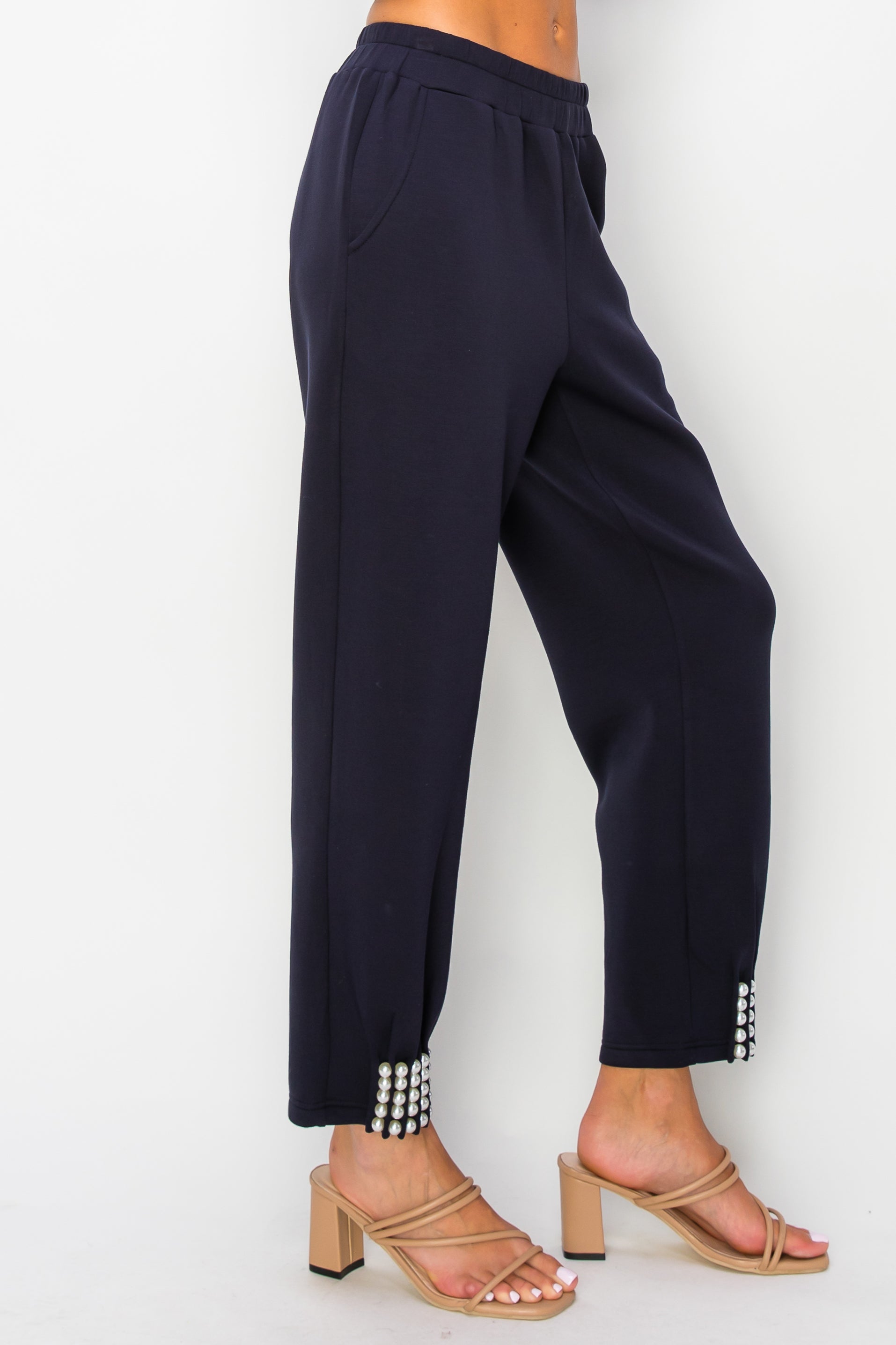 Fernanda Pearl Stretch French Scuba Pant