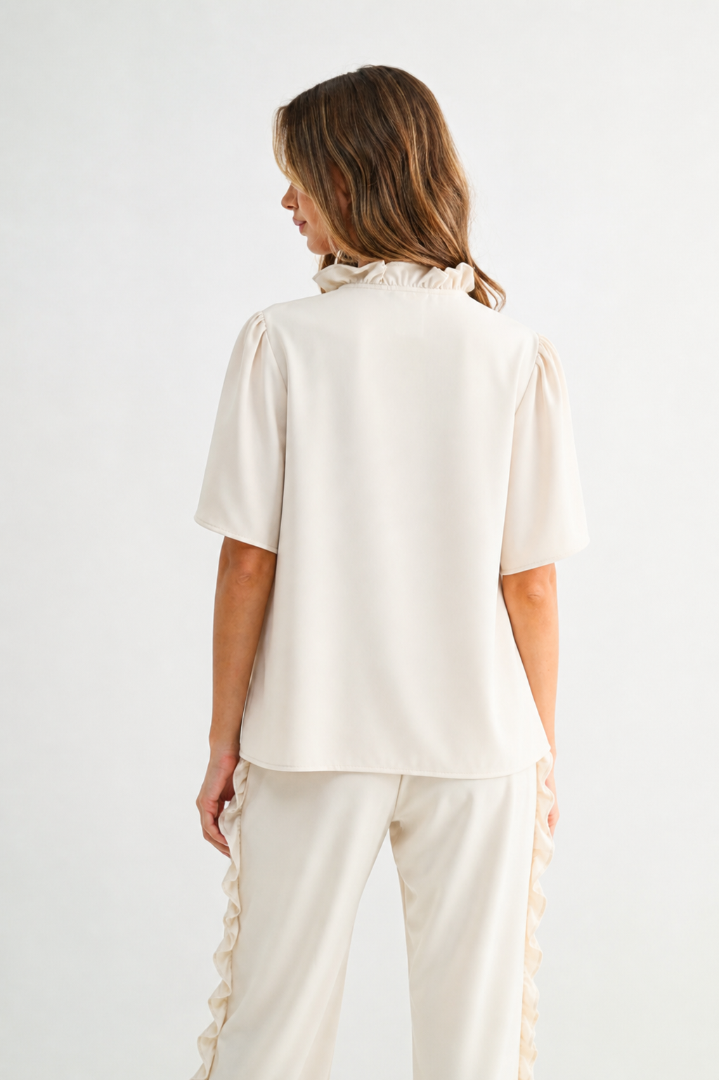Jess Woven Ruffle Top
