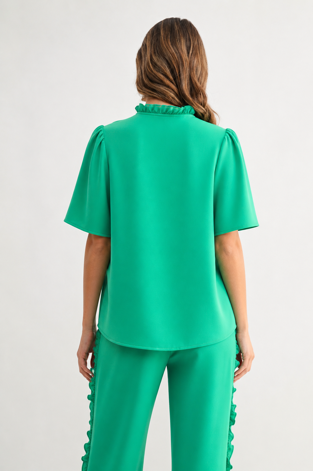 Jess Woven Ruffle Top